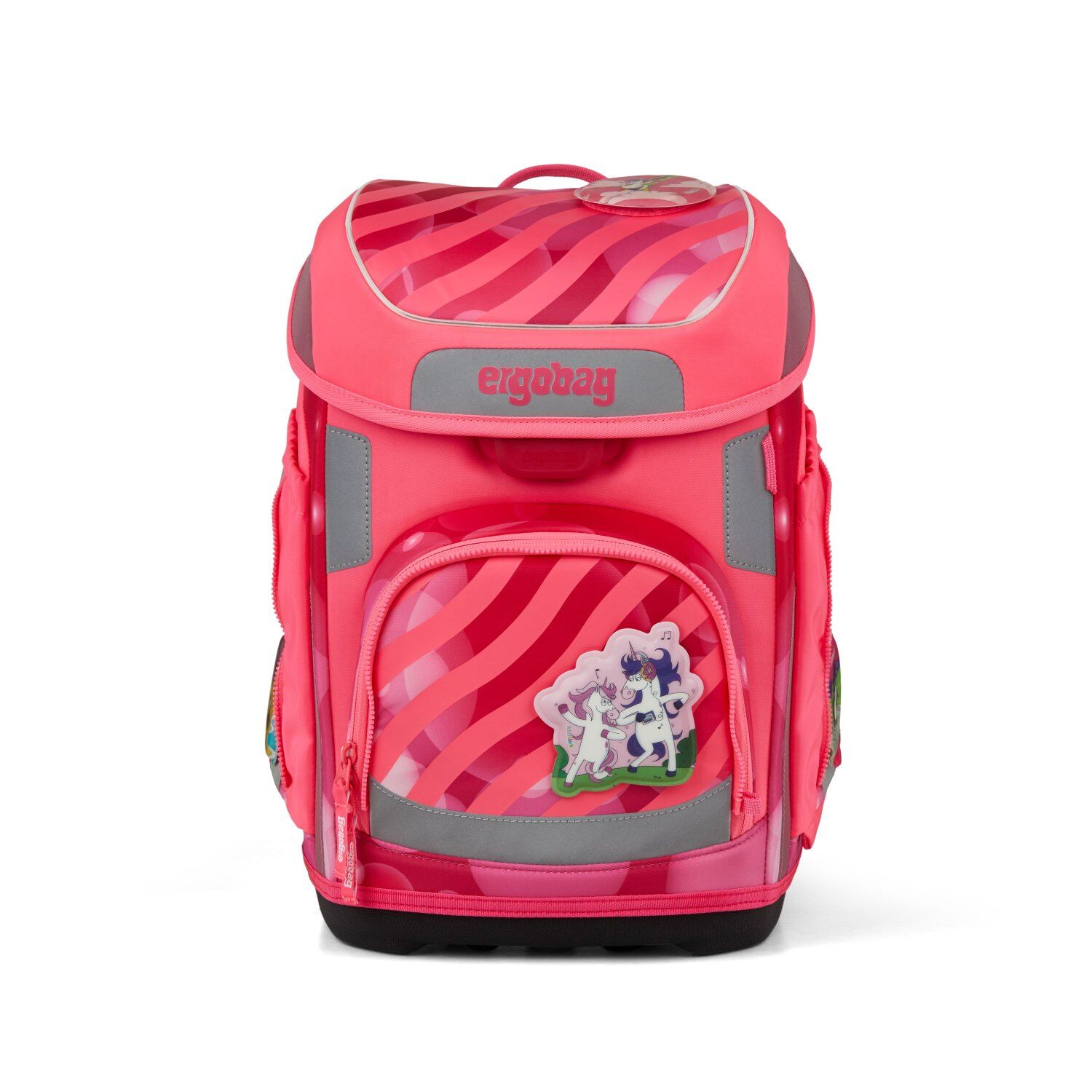 ergobag cubo Schulranzen-Set KuntBärbuntes Einhorn