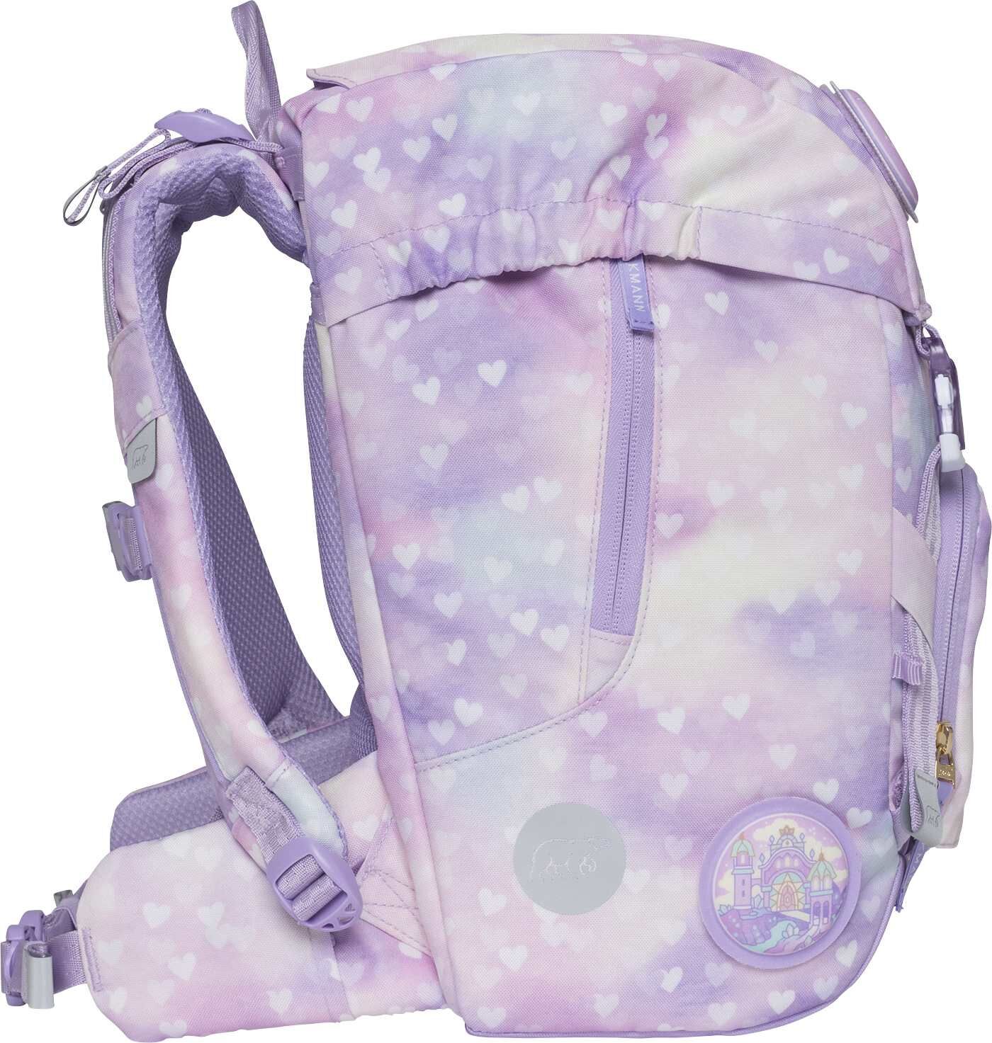 Beckmann Schulranzenset Classic 22 - 6-Tlg. Set Unicorn Princess Purple