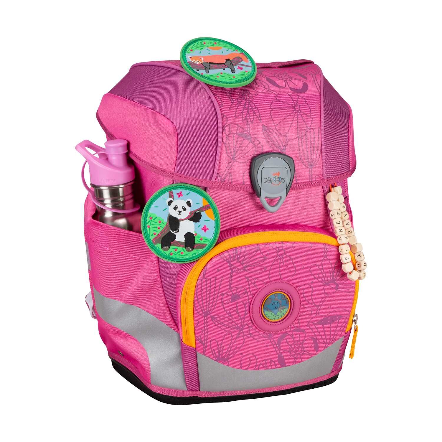 DerDieDas ErgoFlex Tiny ECO Schulranzenset 5 teilig Pink Planet