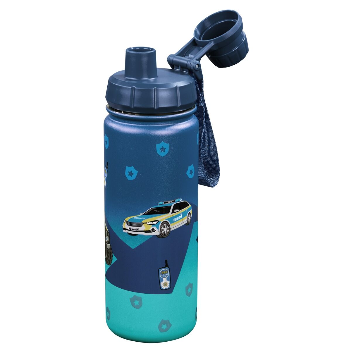 Step by Step Isolierte Edelstahl-Trinkflasche "Police"