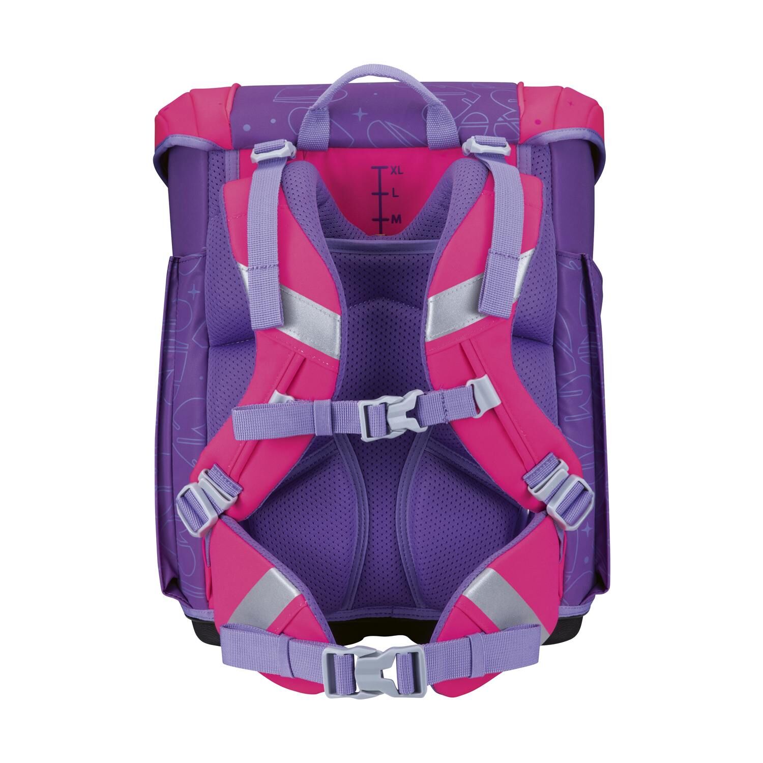 Scout Micro Schulranzen-Set 4 Superflash Extreme Heartbeat