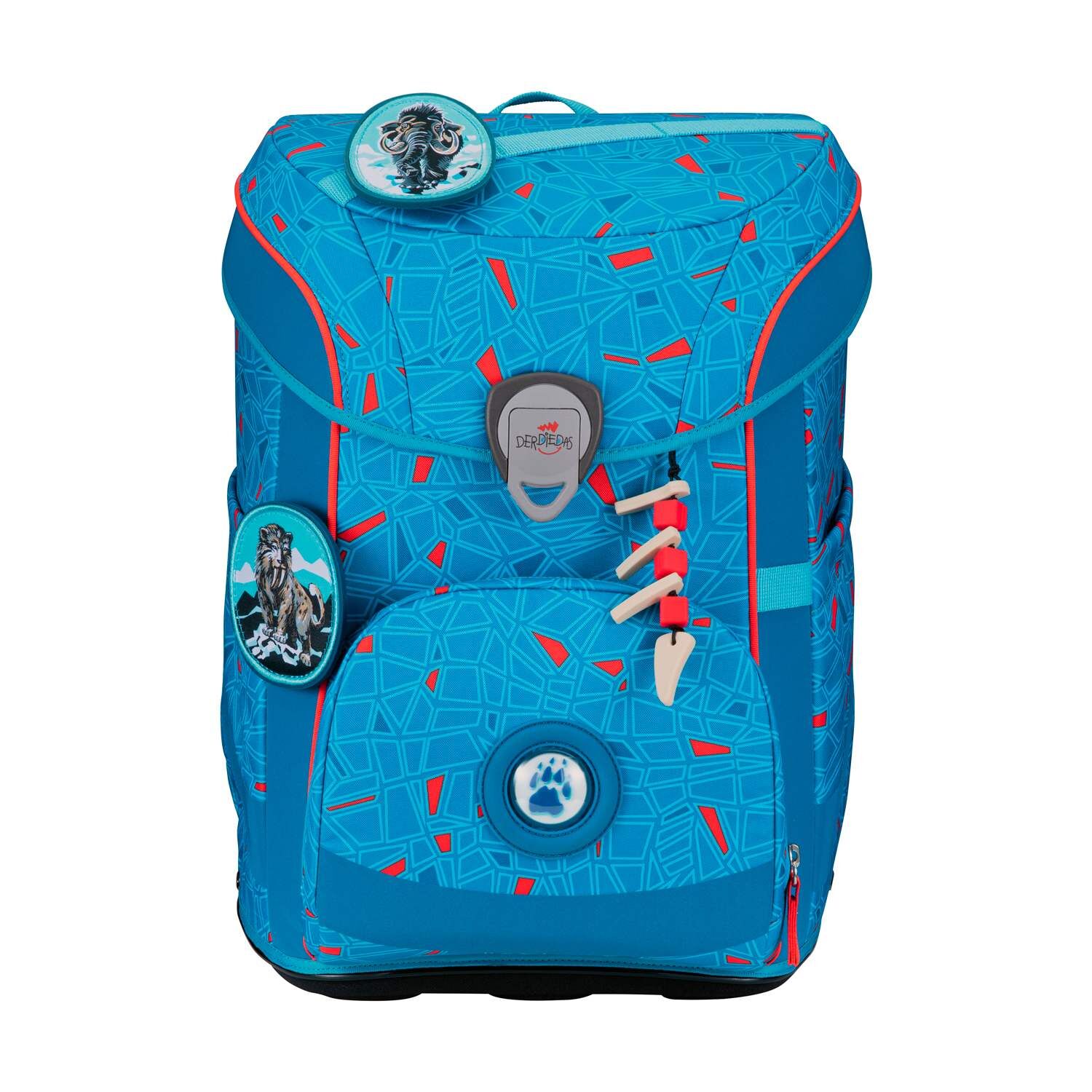 DerDieDas ErgoFlex Easy Superflash Blue Ice Schulranzenset 5-teilig