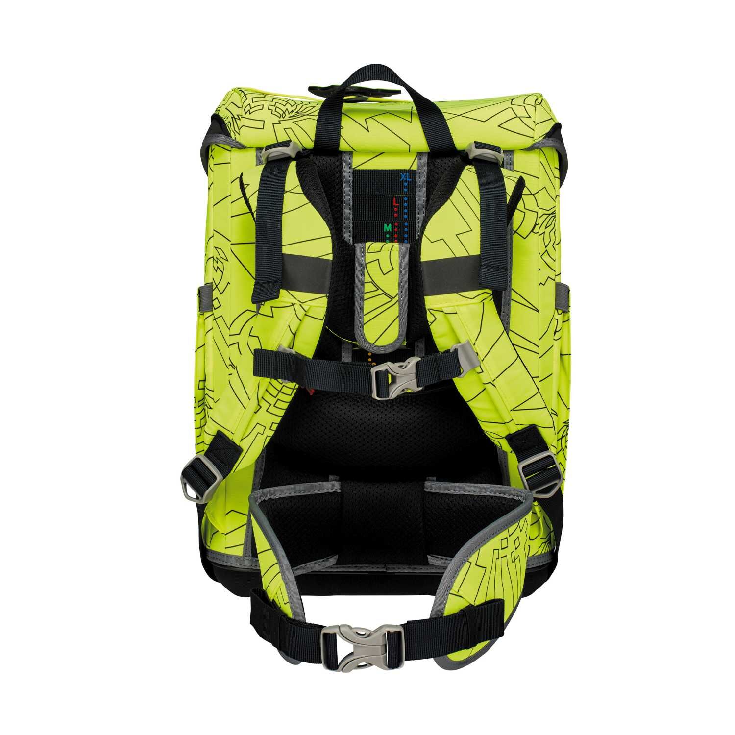 DerDieDas ErgoFlex Easy Schulranzenset 5 teilig Superflash "Neon Fighter"