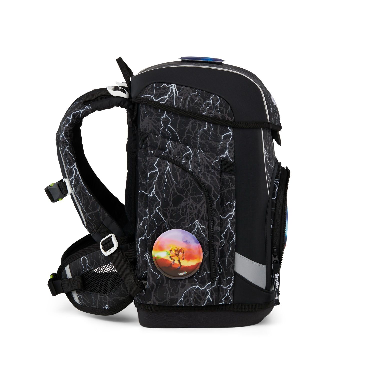 ergobag cubo light Schulranzen-Set Super ReflektBär