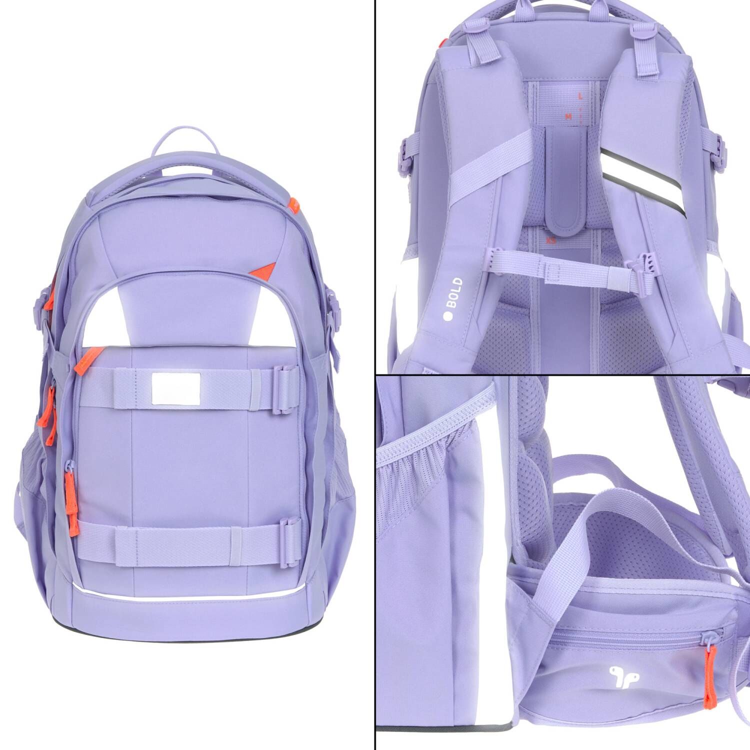 Lässig Schulrucksack BOLD Origin lavender