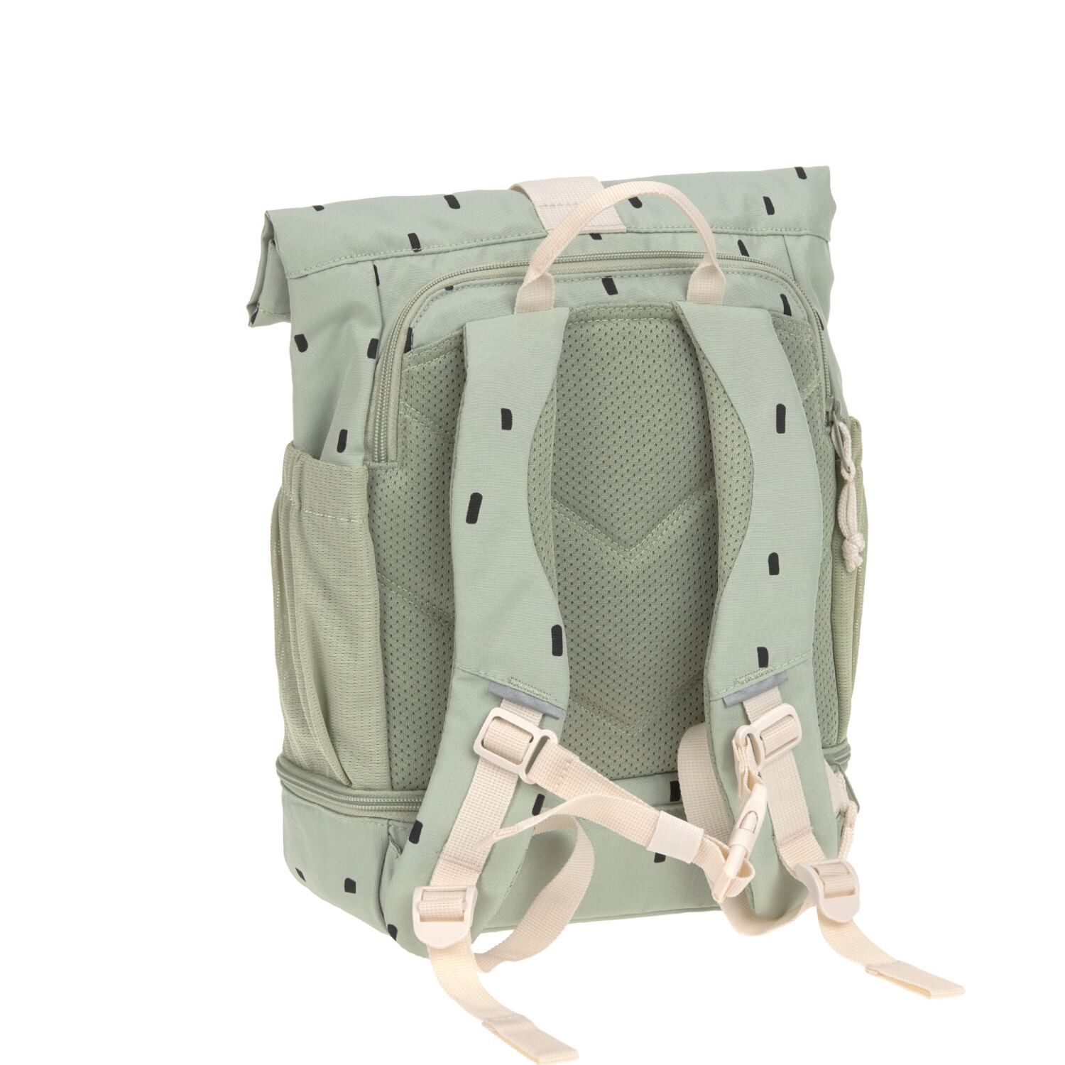 Lässig Kinderrucksack - Mini Rolltop Backpack Happy Prints light olive