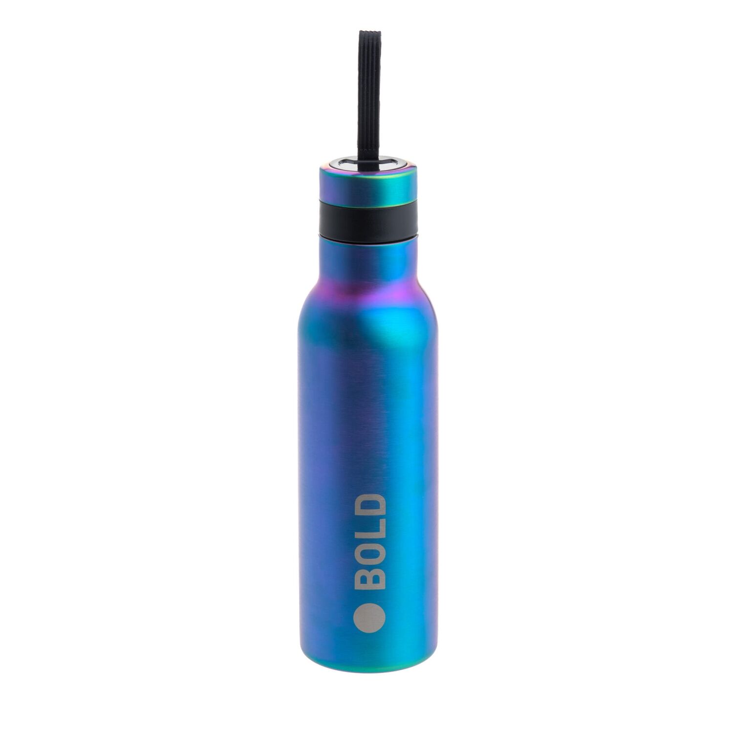 Lässig Trinkflasche Kinder - BOLD Double Walled Edelstahl, blue/purple