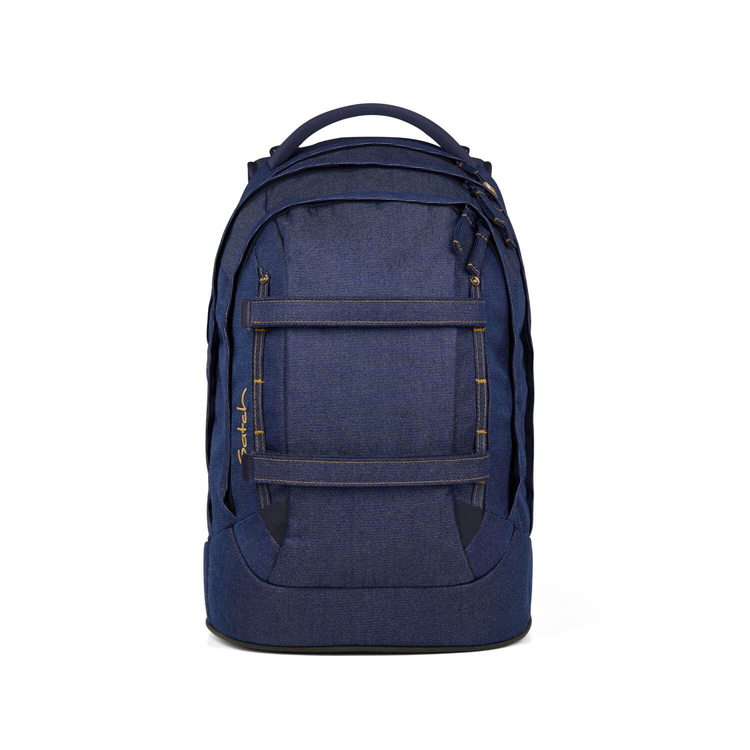 Satch pack Schulrucksack Set Denim Blue