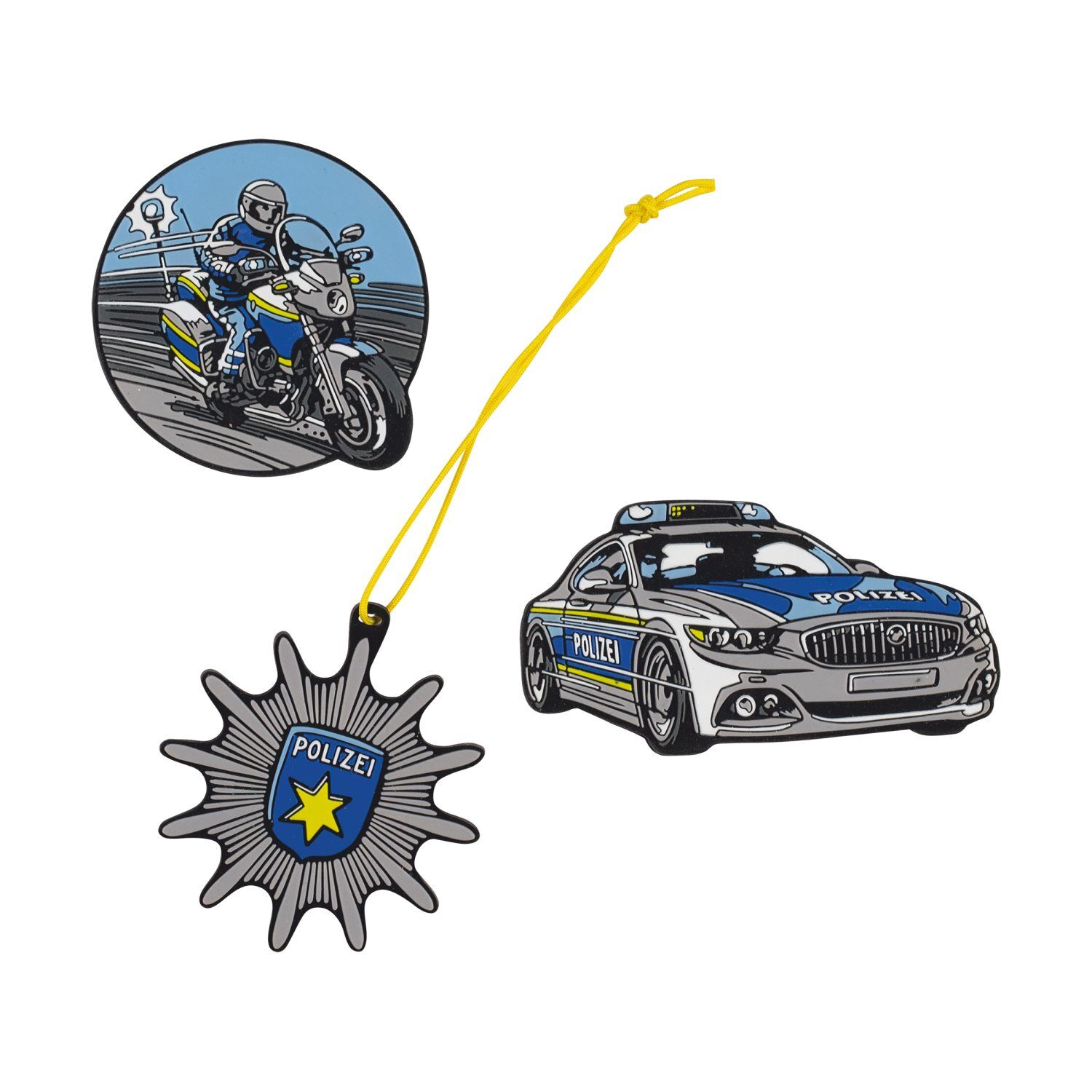 Scout Genius Schulranzen-Set 4 teilig DIN Blue Police