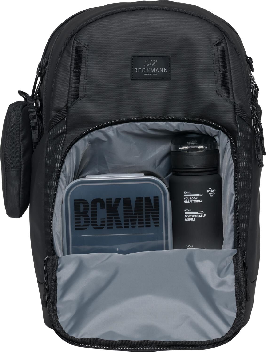 Beckmann Schulrucksack Sport Air Black Coated