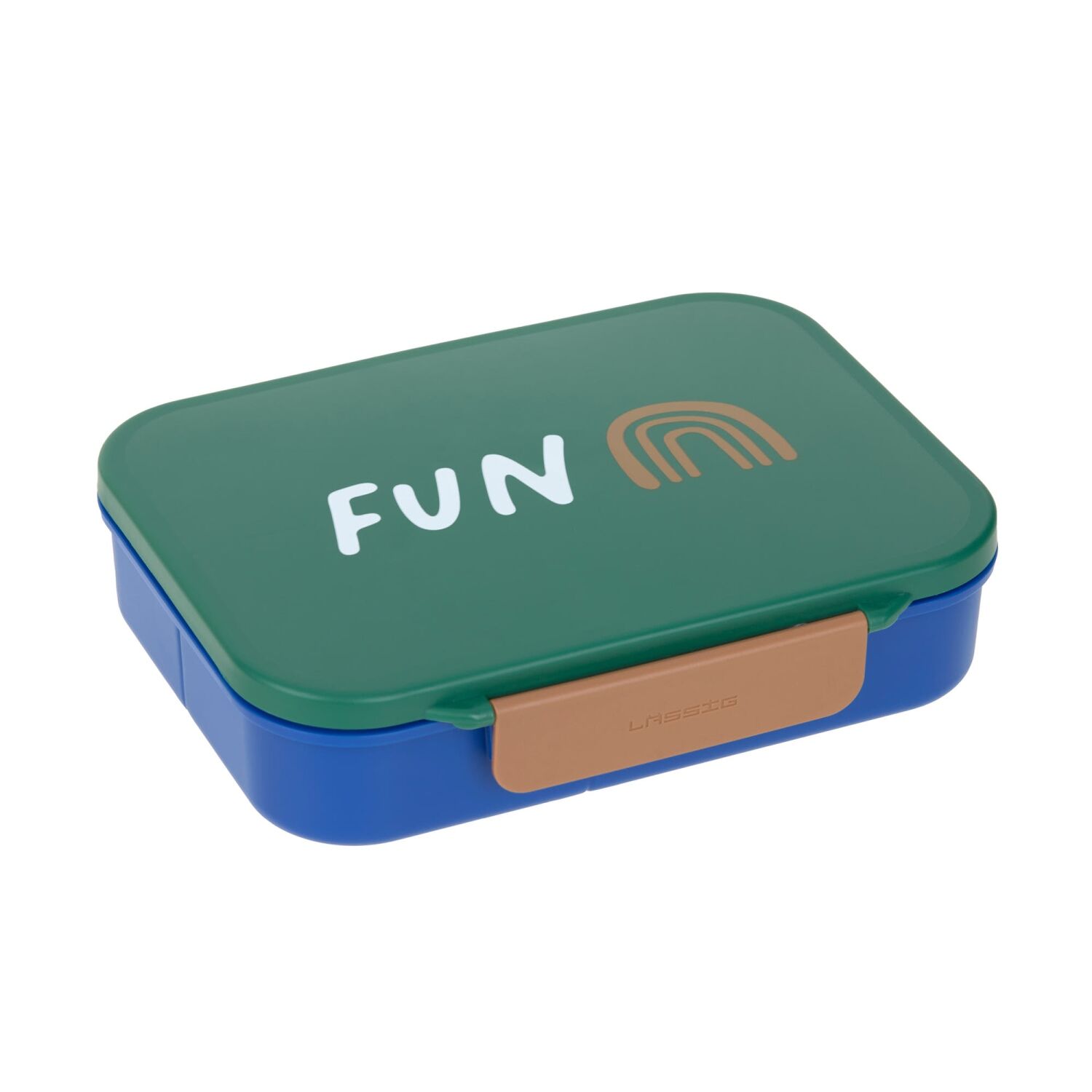 Lässig Brotdose Kinder - Bento Lunchbox Little Gang Rainbow, green