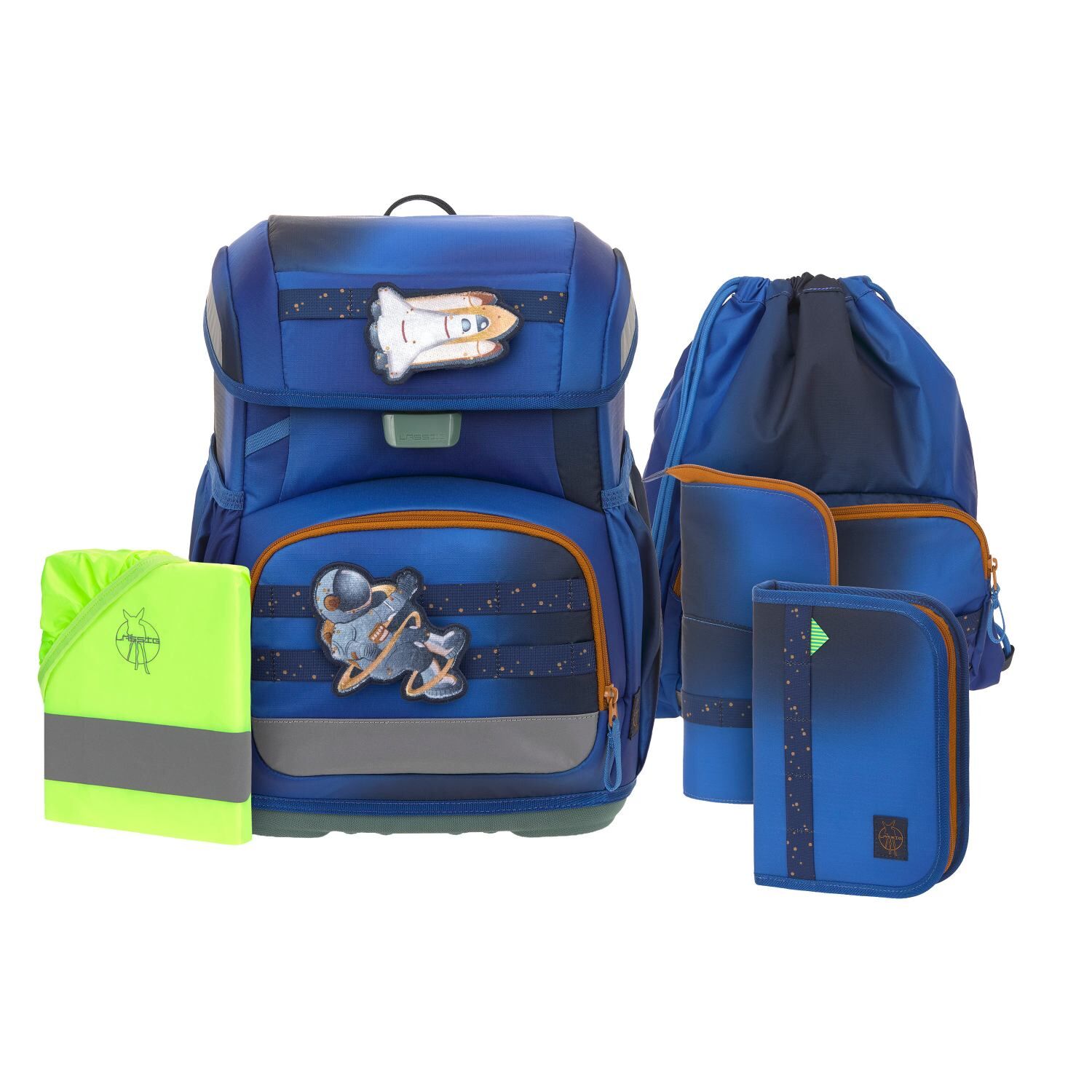 Lässig Schulranzen-Set Light, Unique Space blue