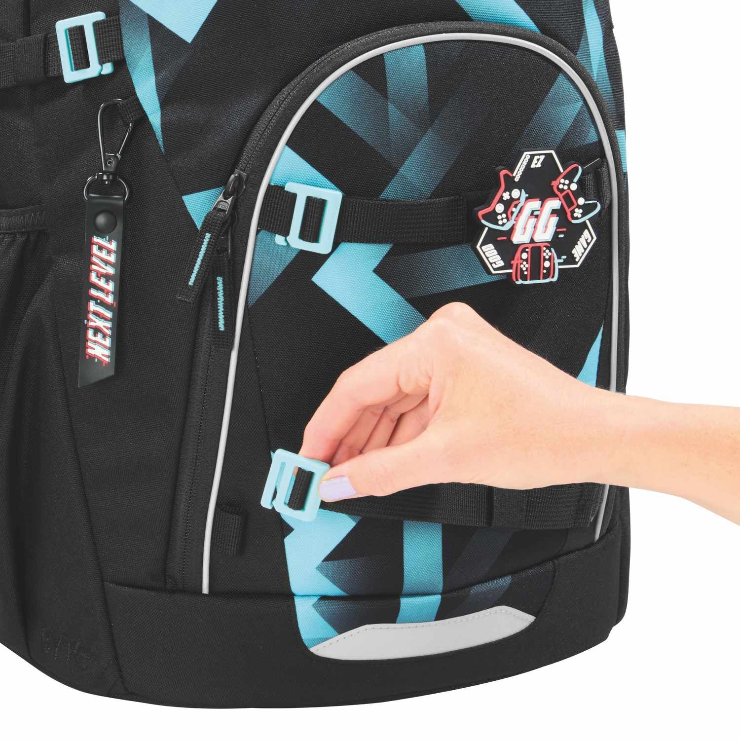 coocazoo Schulrucksack BYTE, Laser Lights