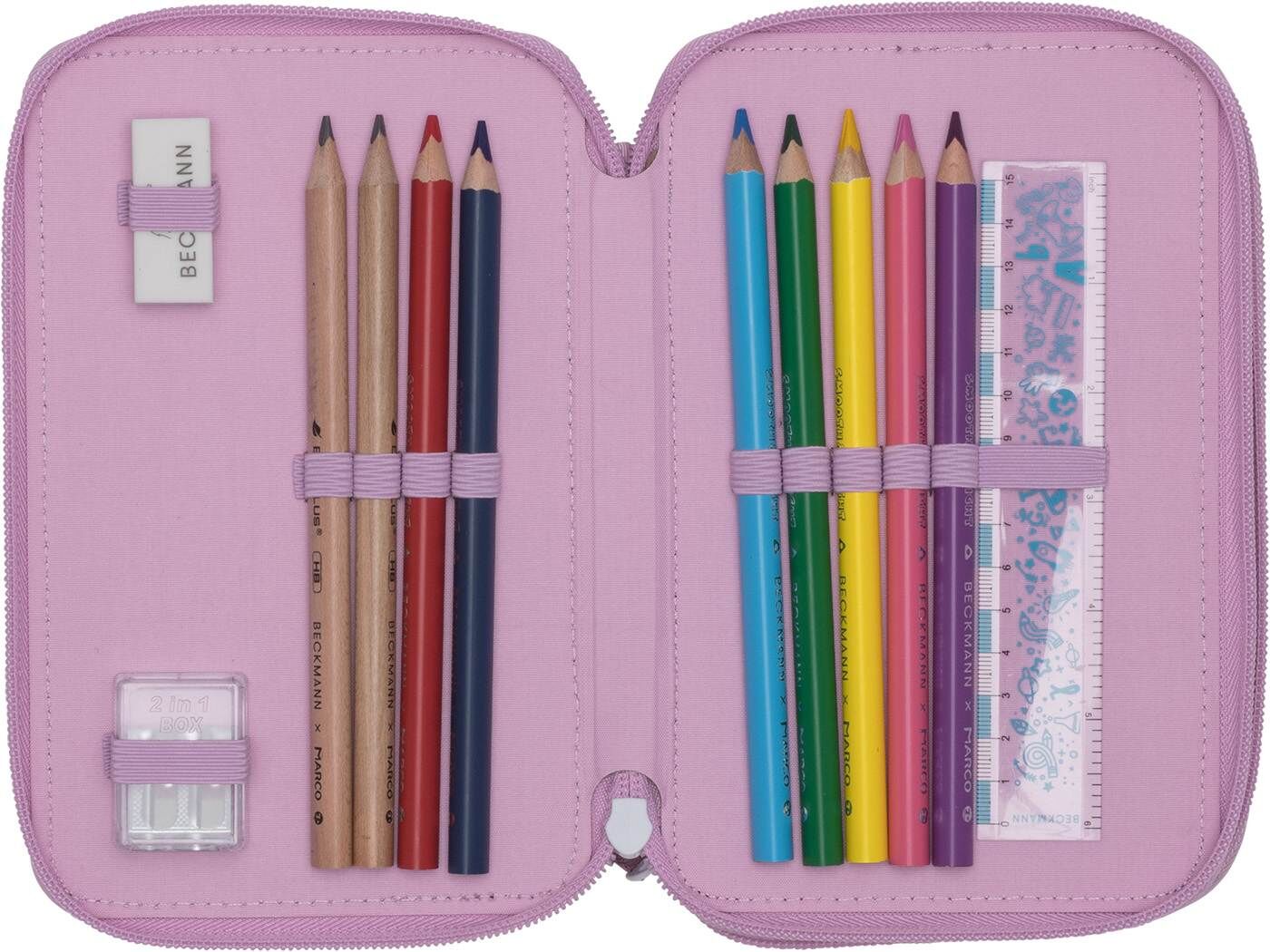 Beckmann 3-fächrige Federmappe Rosie