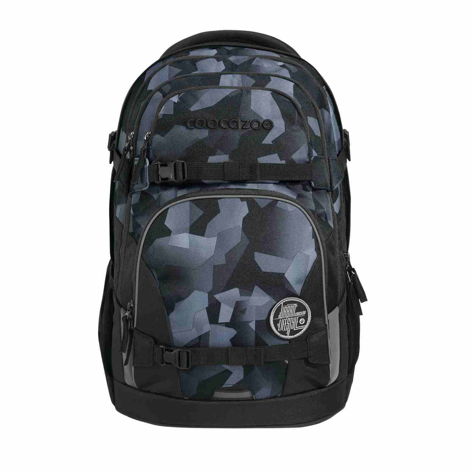 coocazoo Schulrucksack PORTER, Grey Rocks