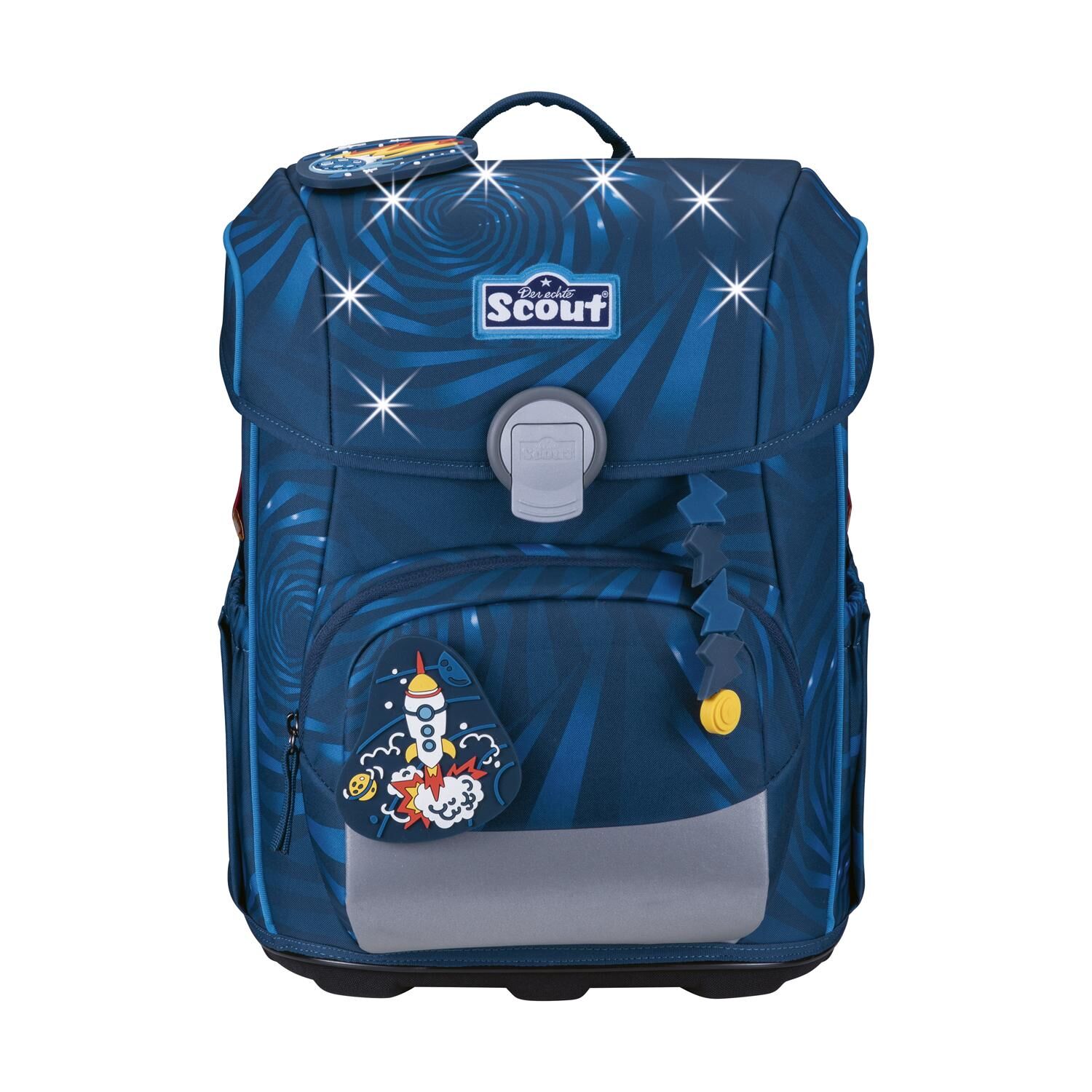 Scout Neo Schulranzen-Set 4 teilig LED Rocket Rider