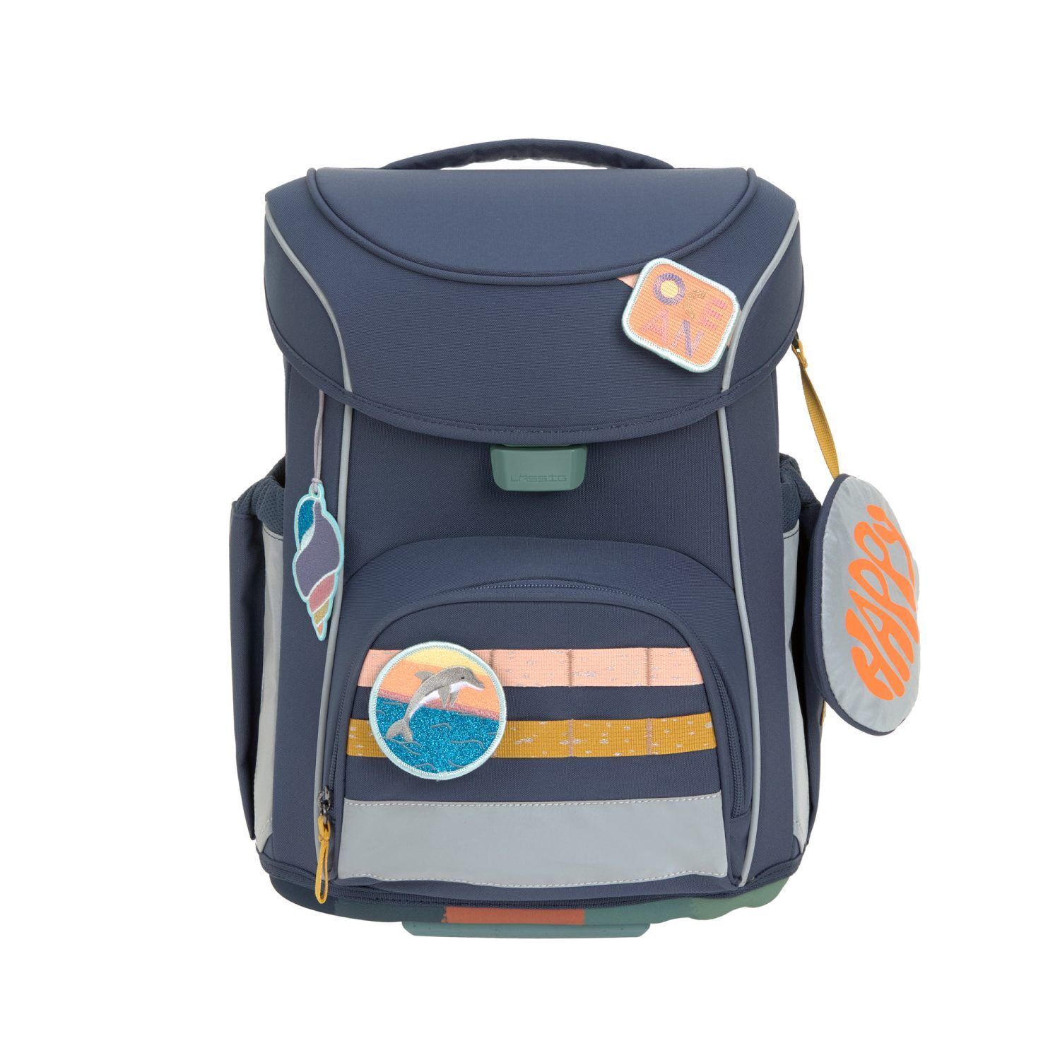 Lässig Schulranzen Set 7-teilig, Slim Unique navy Lässig Schulranzen Set 7-teilig, Slim Unique navy