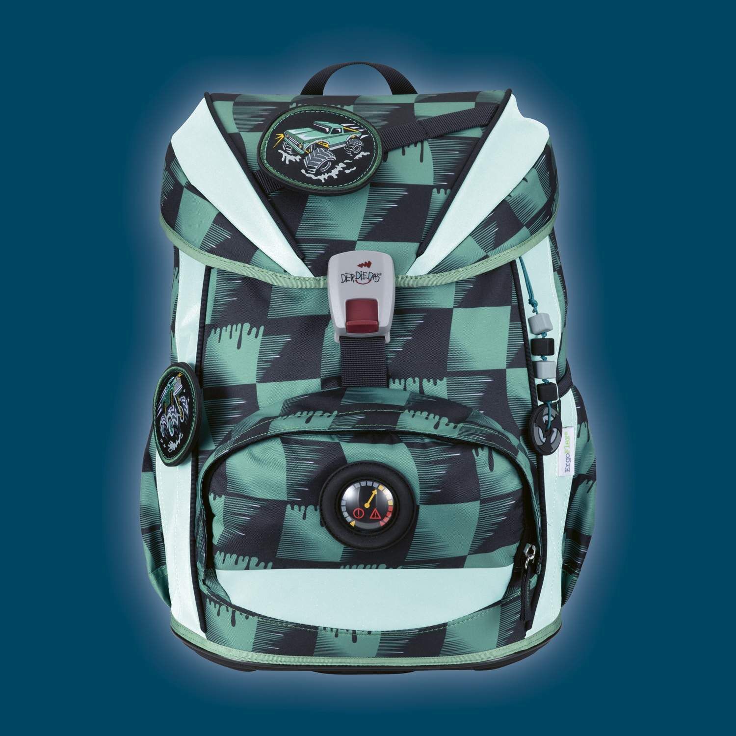 DerDieDas ErgoFlex Light Superflash Super Truck Schulranzenset 5-teilig