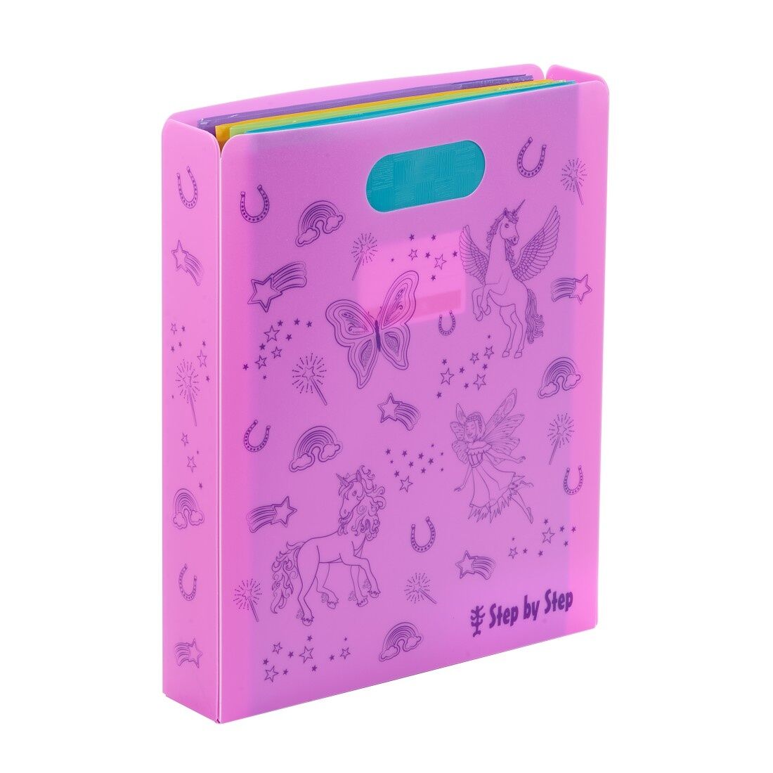 Step by Step Heftbox mit Tragegriff, Pink