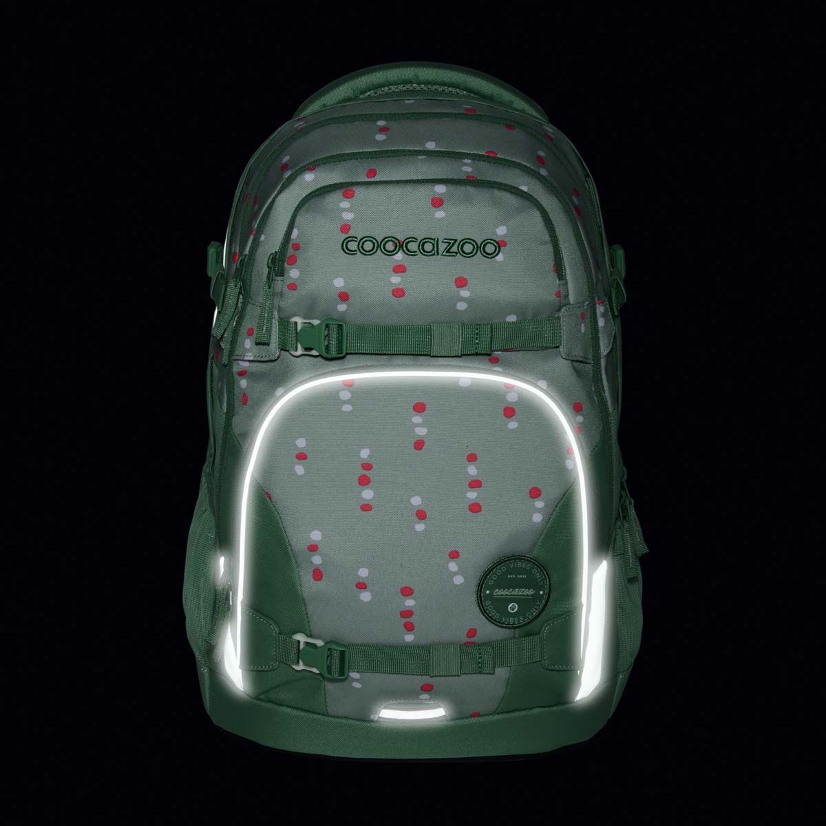 coocazoo Schulrucksack PORTER, Dancing Dots