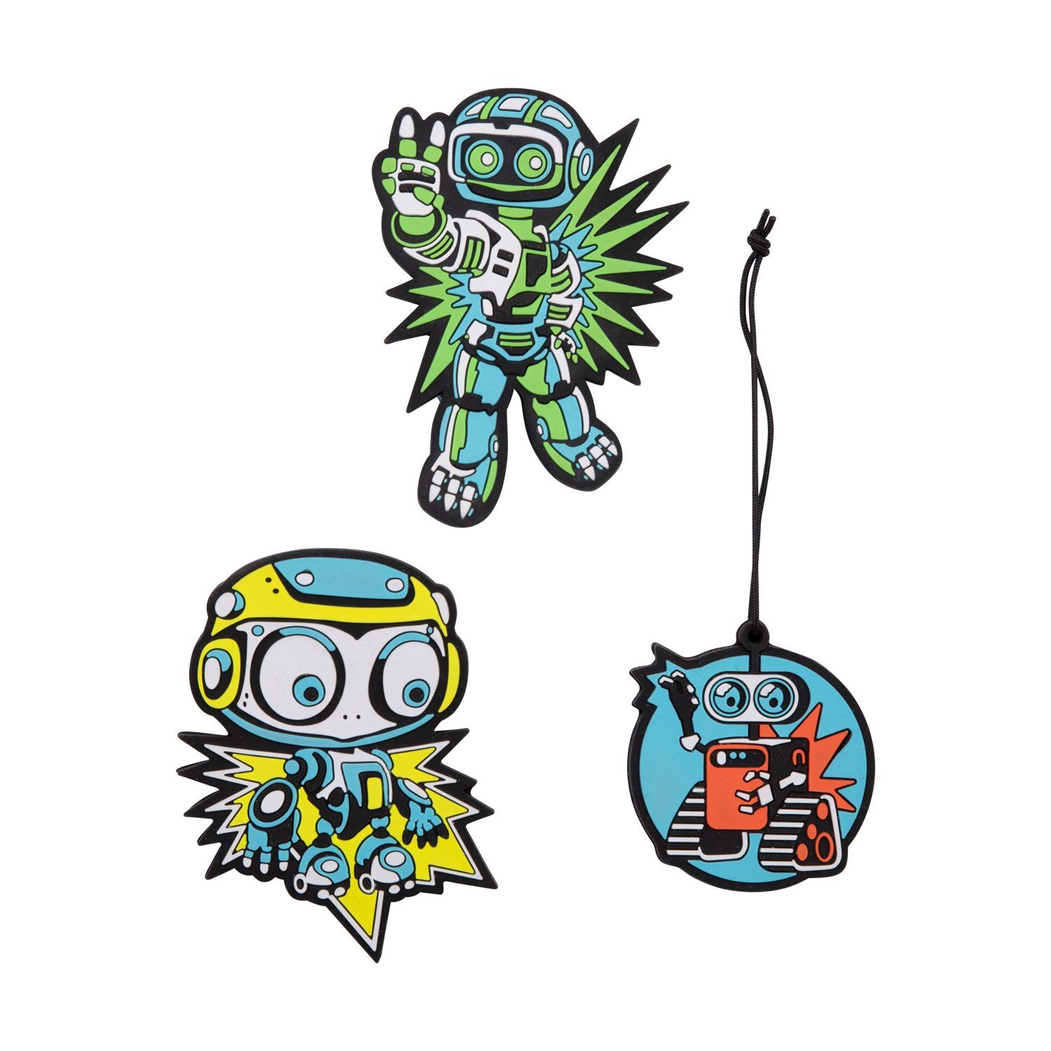 DerDieDas Wechselbuttons 3 teilig Blue Robot