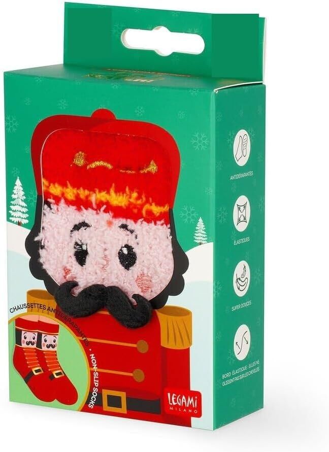 Legami Rutschfeste Socken - IT'S A MATCH! - NUTCRACKER Größe 26-34