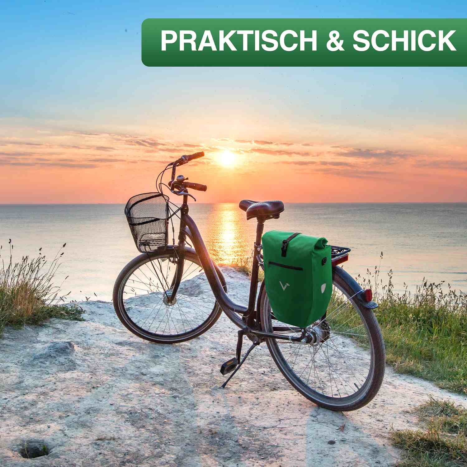 Valkental ValkBasic Fahrradtasche - Grün