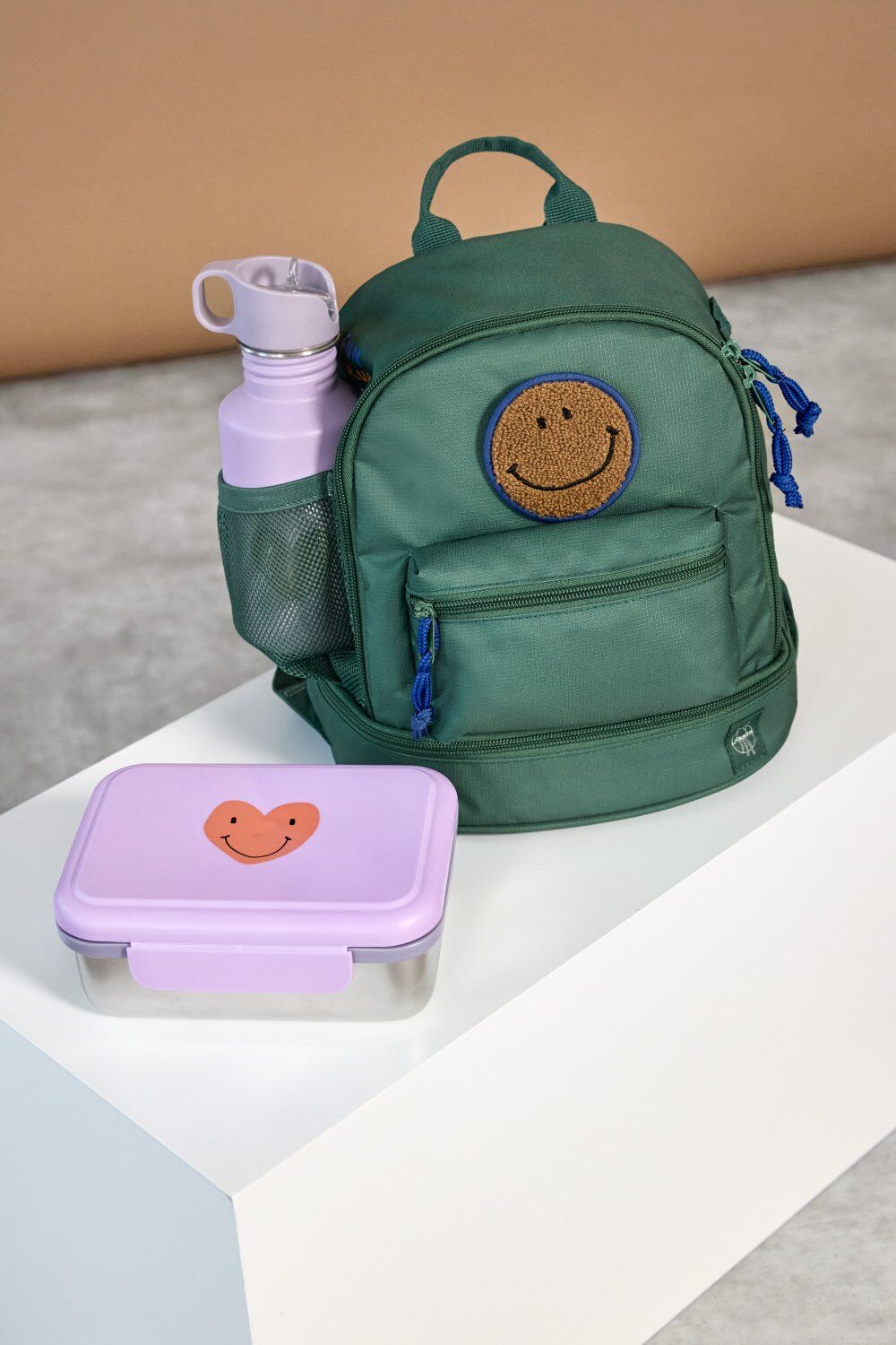 Lässig Trinkflasche Kinder - Edelstahl Little Gang Heart, lilac