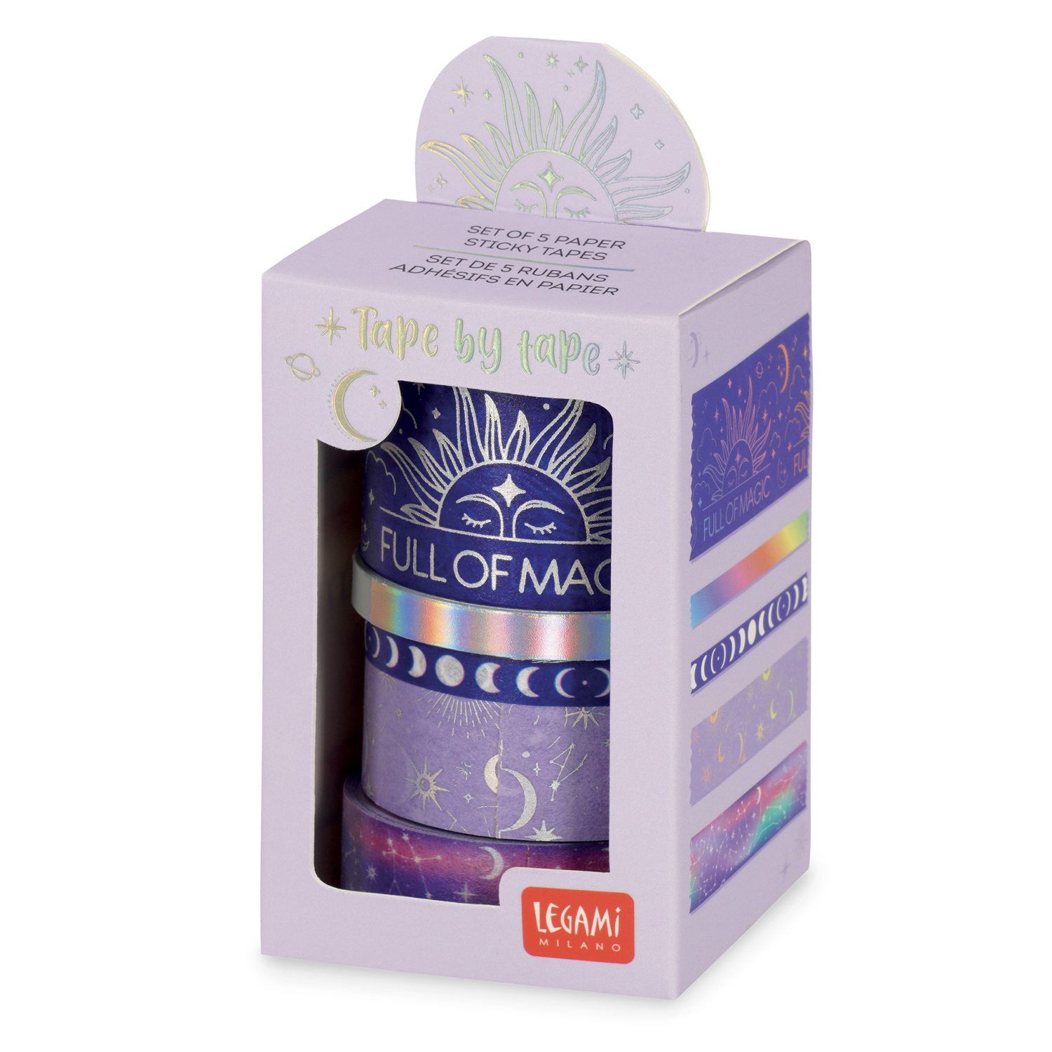 Legami Klebebänder Set 5 Stk. - TAPE BY TAPE - MAGIC