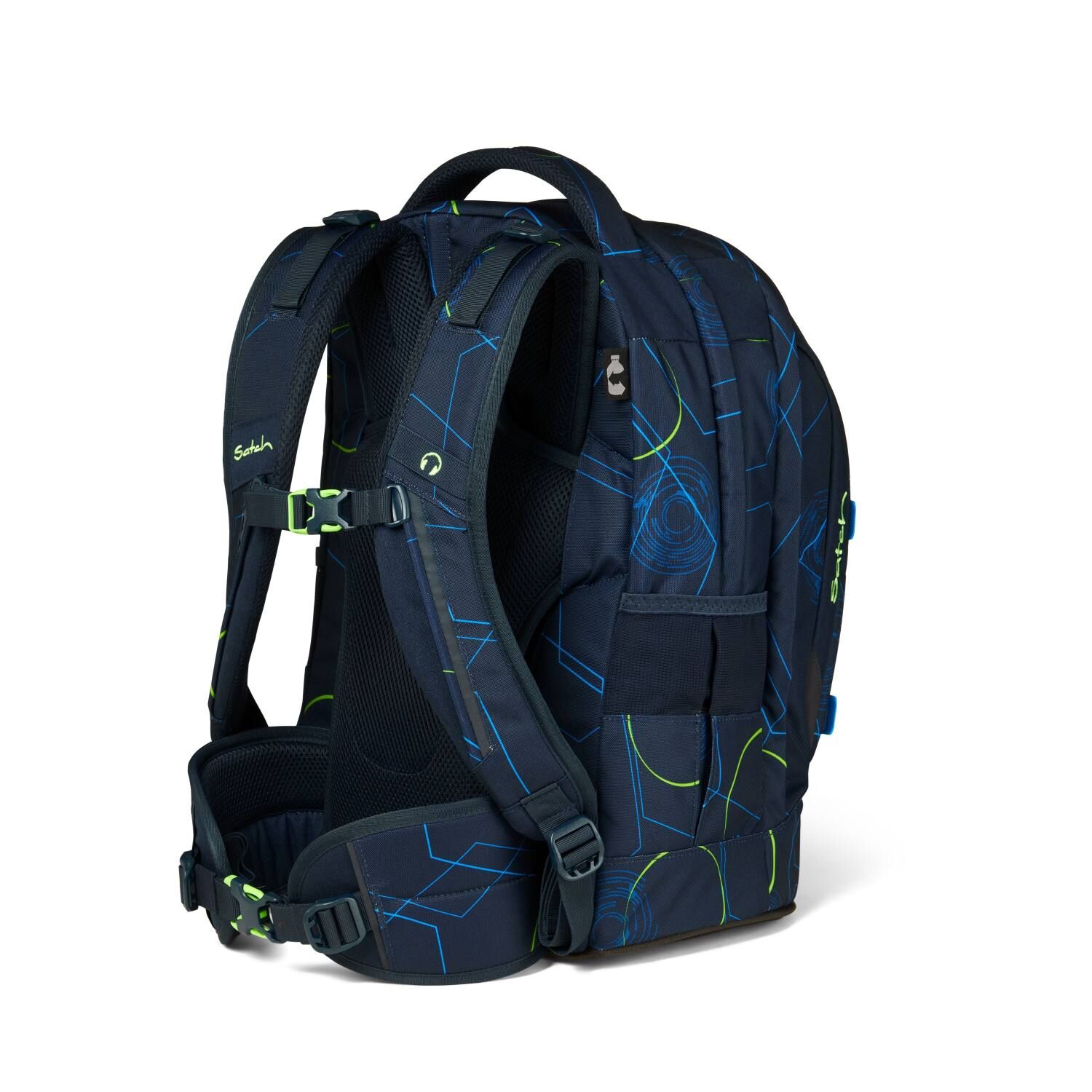 Satch pack Schulrucksack Blue Tech New