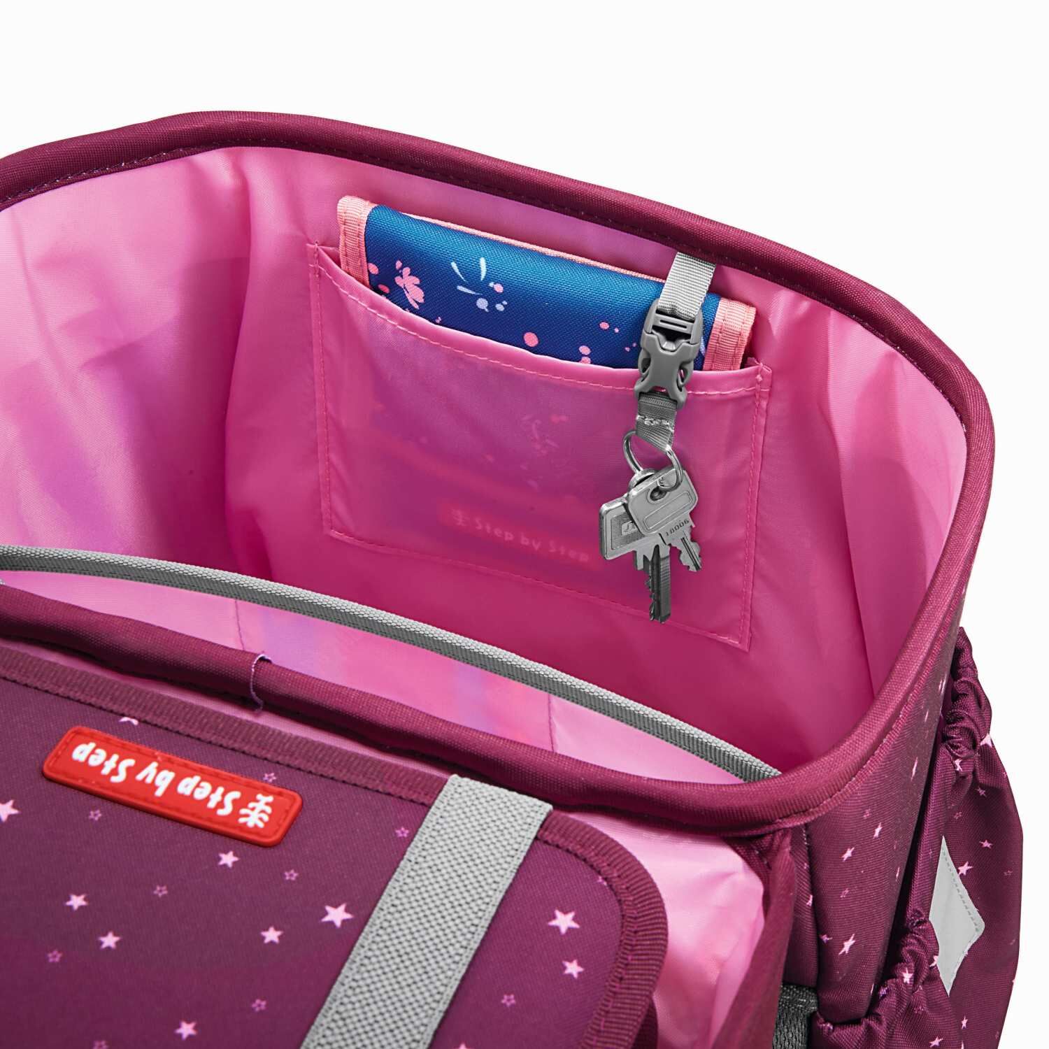 Step by Step BASIS Schulranzen-Set „Berry Stars“, 4-teilig