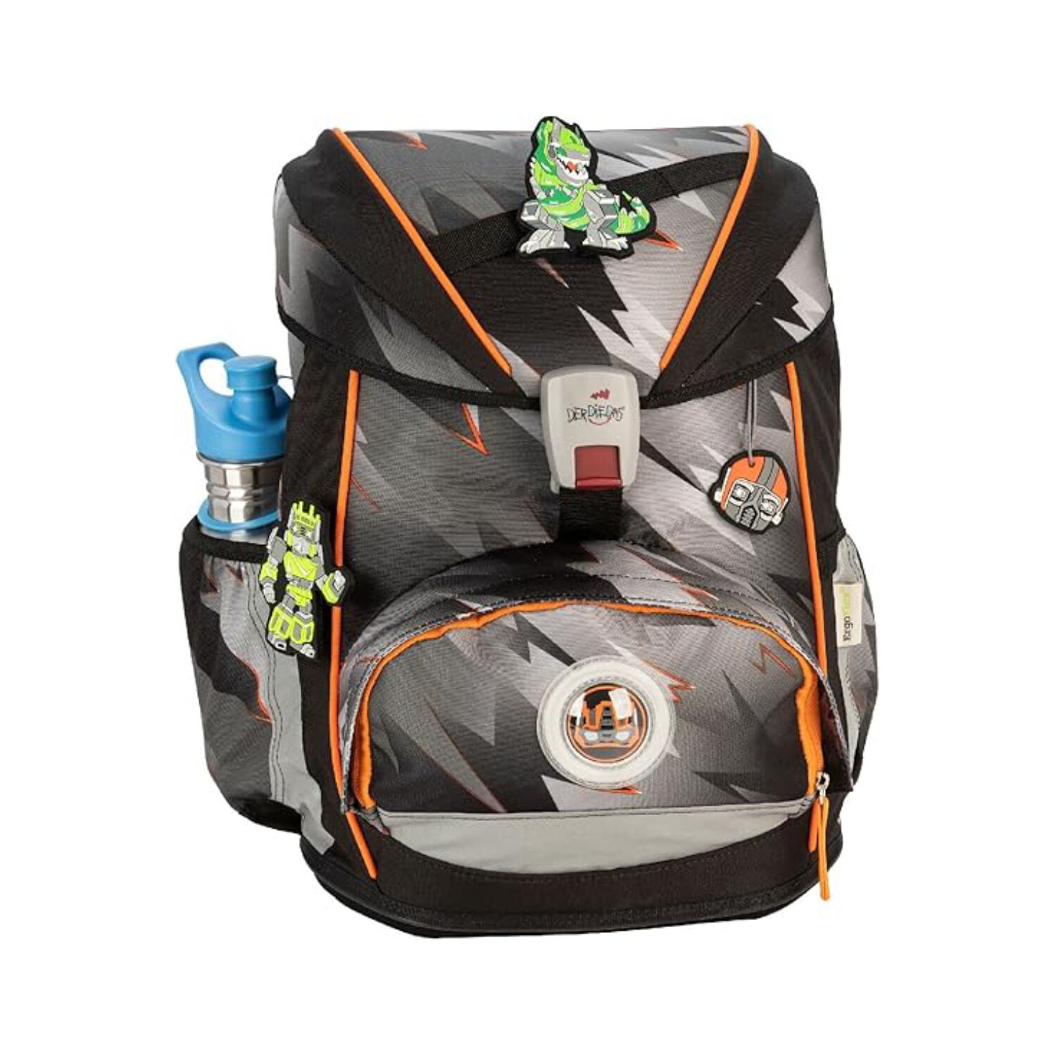 DerDieDas ErgoFlex Exklusiv Schulranzenset 5-teilig LED Cyber Dino DerDieDas ErgoFlex Exklusiv Schulranzenset 5-teilig LED Cyber Dino