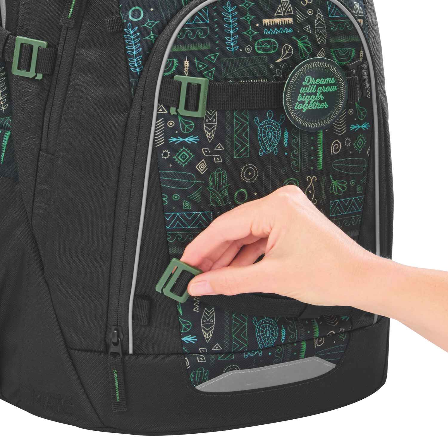 coocazoo Schulrucksack-Set MATE Humedica, Free Spirit, 3-tlg.