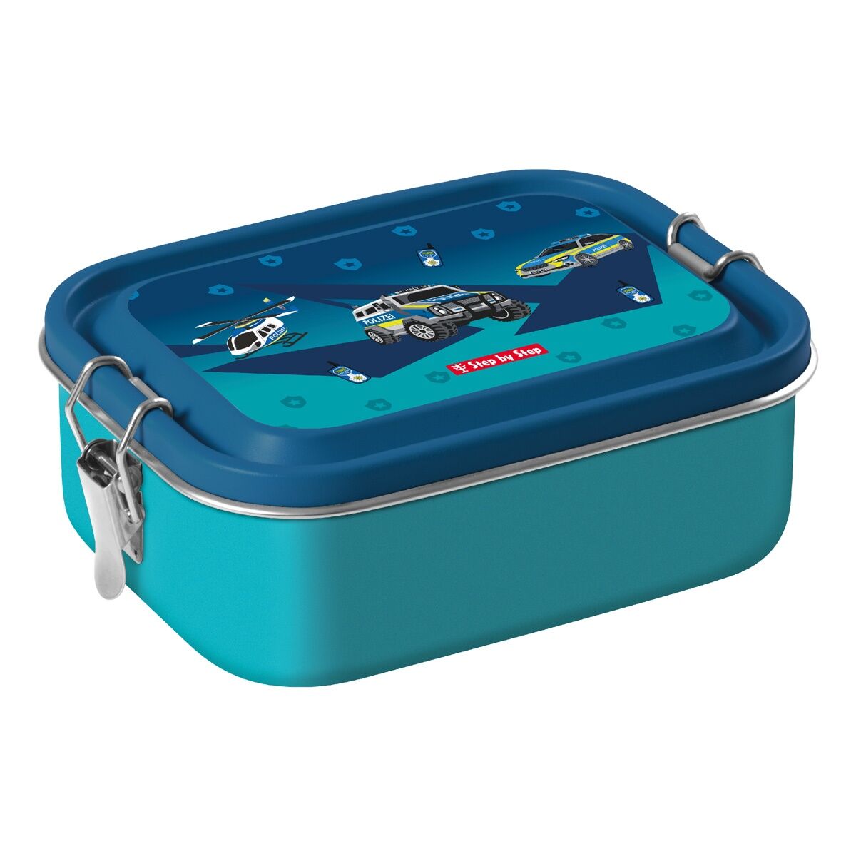 Step by Step Edelstahl-Lunchbox „Police”