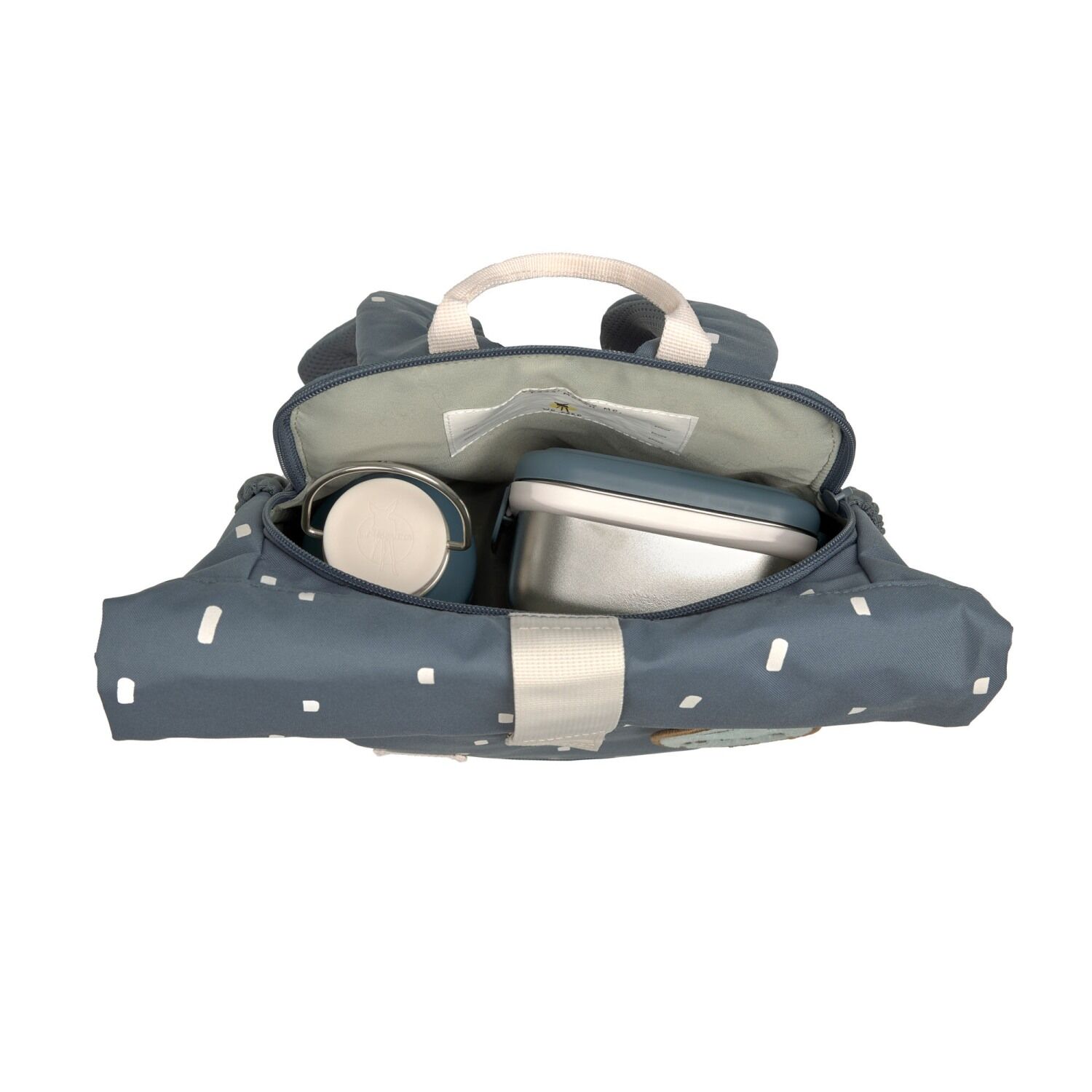 Lässig Kinderrucksack - Mini Rolltop Backpack Happy Prints midnight blue