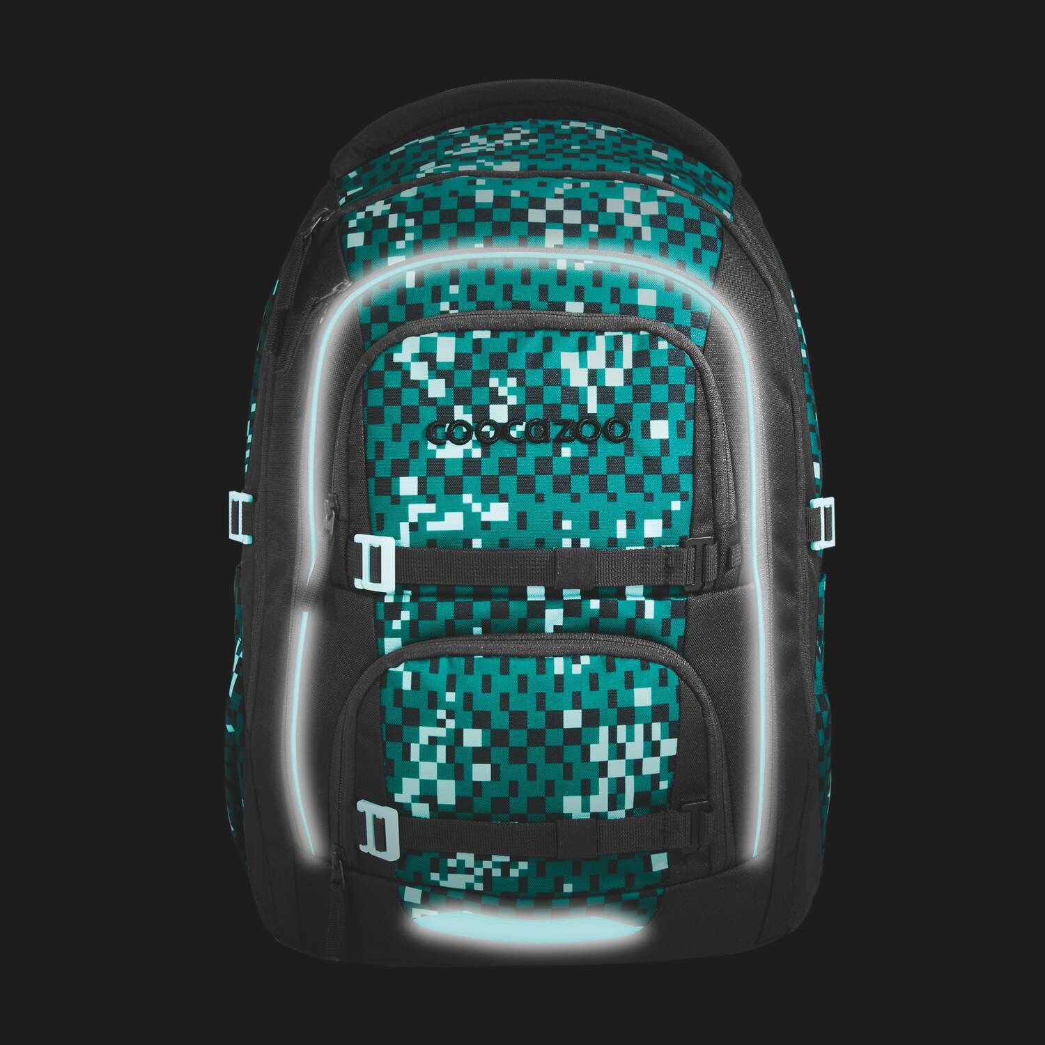 coocazoo Schulrucksack PORTER, Pixel Blox