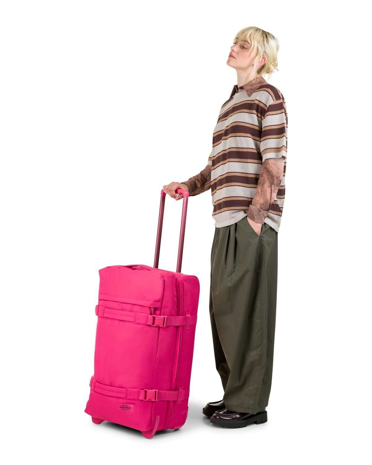 eastpak Koffer TRANSIT'R M Monotone Pink