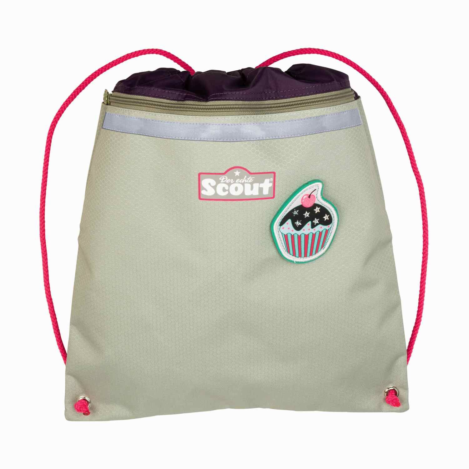 Scout Alpha DIN Pink Cherry Schulranzen-Set 4-teilig