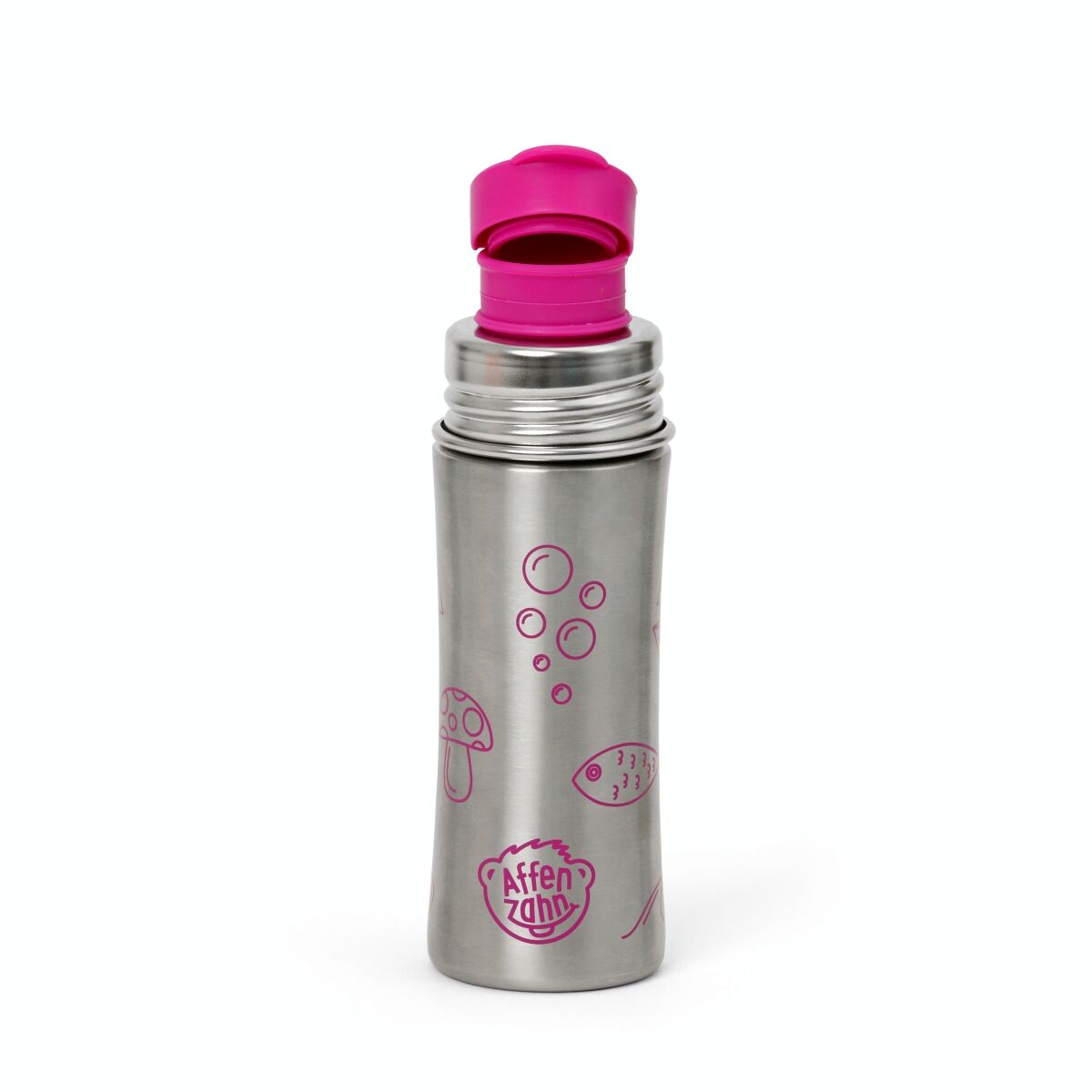 Affenzahn Edelstahl-Trinkflasche Eule pink