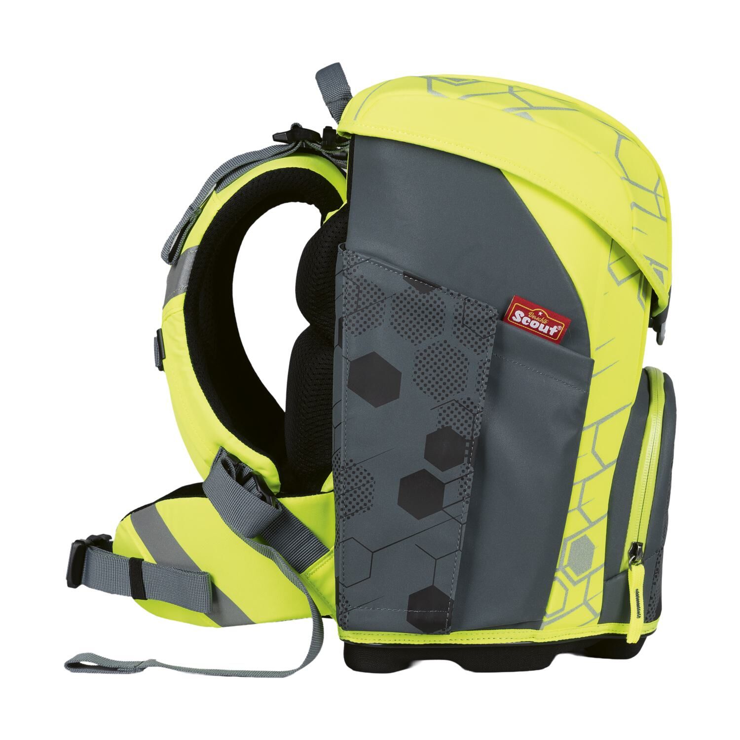 Scout Micro Schulranzen-Set 4 Superflash Extreme Soccer Star