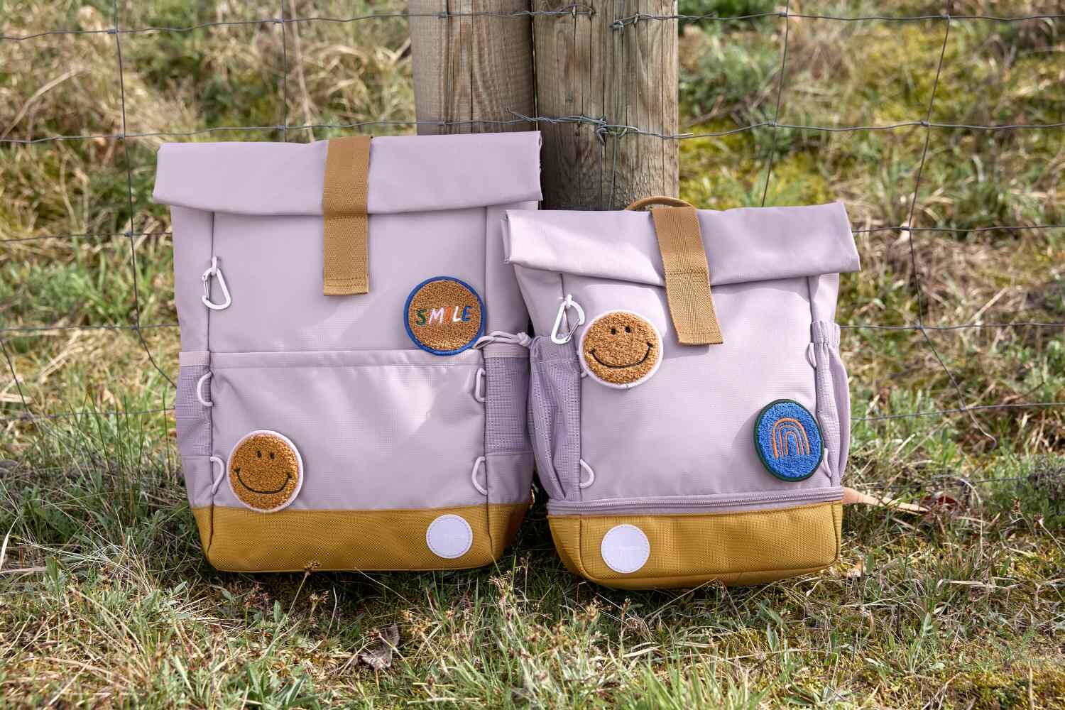 Lässig Kinderrucksack - Medium Rolltop Backpack Little Gang Lila