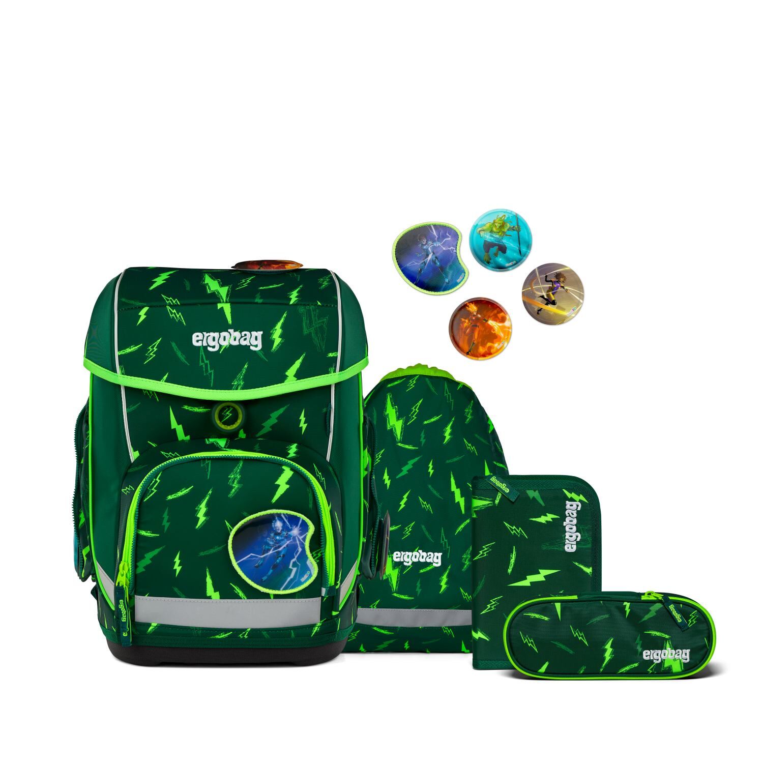 ergobag cubo Schulranzen-Set Bärtastisch
