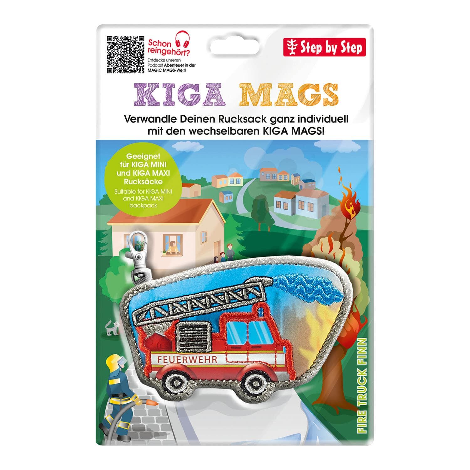 Step by Step KIGA MAGS, Fire Truck Finn