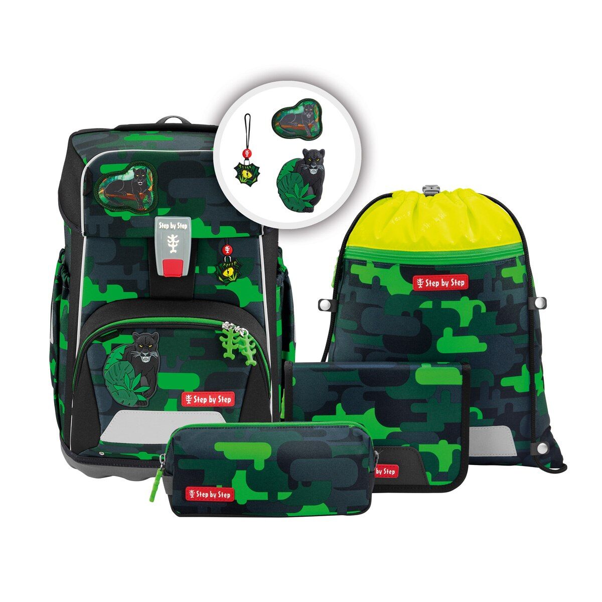 Step by Step GIANT Schulranzen-Set "Black Cat Chiko", 5-teilig