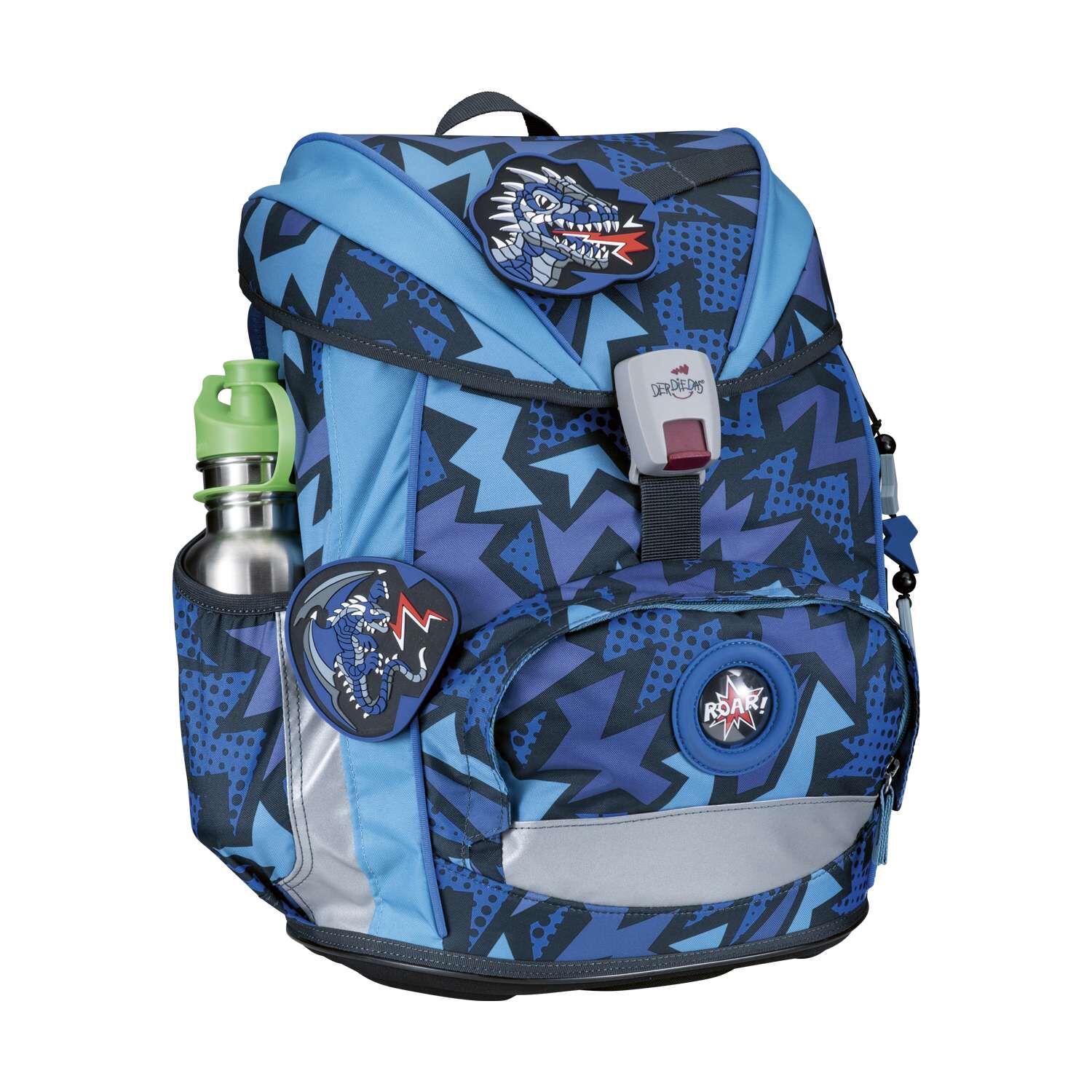 DerDieDas ErgoFlex Light Dark Dragon Schulranzenset 5-teilig