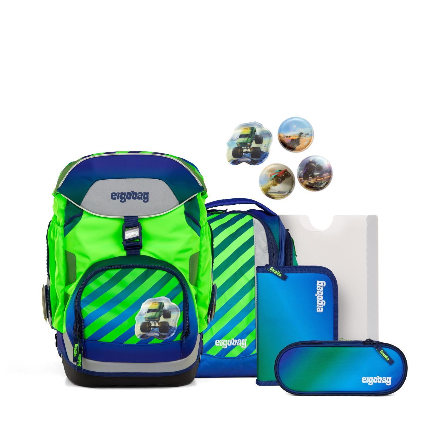 ergobag pack Schulrucksack-Set TruckBär