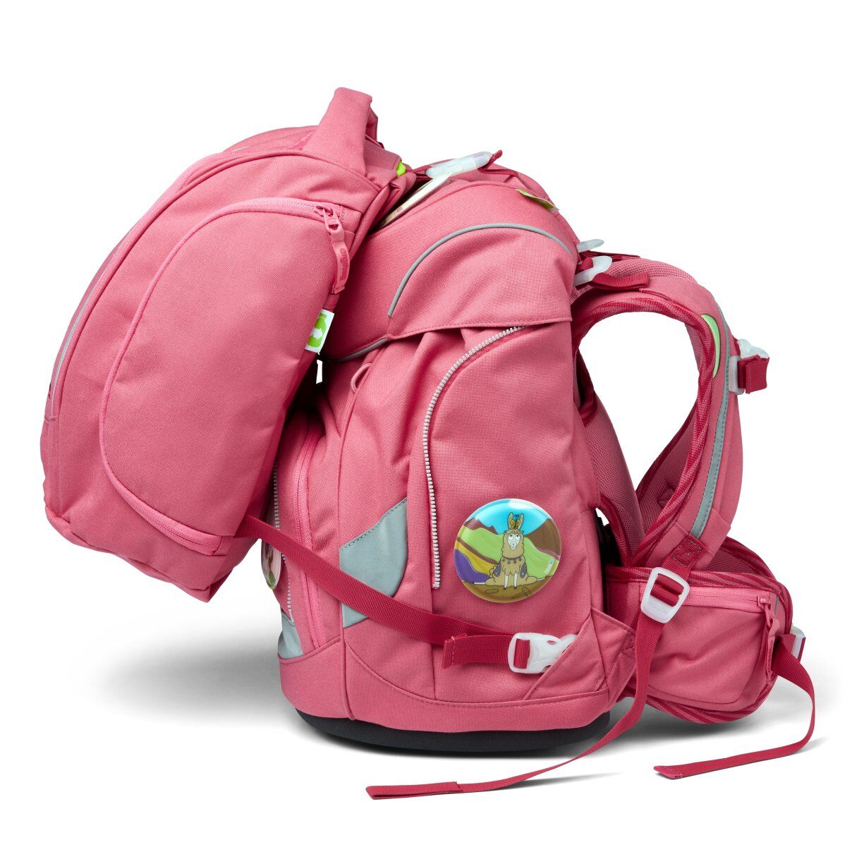 ergobag pack Schulrucksack-Set lamas in Bärjamas ECO HERO