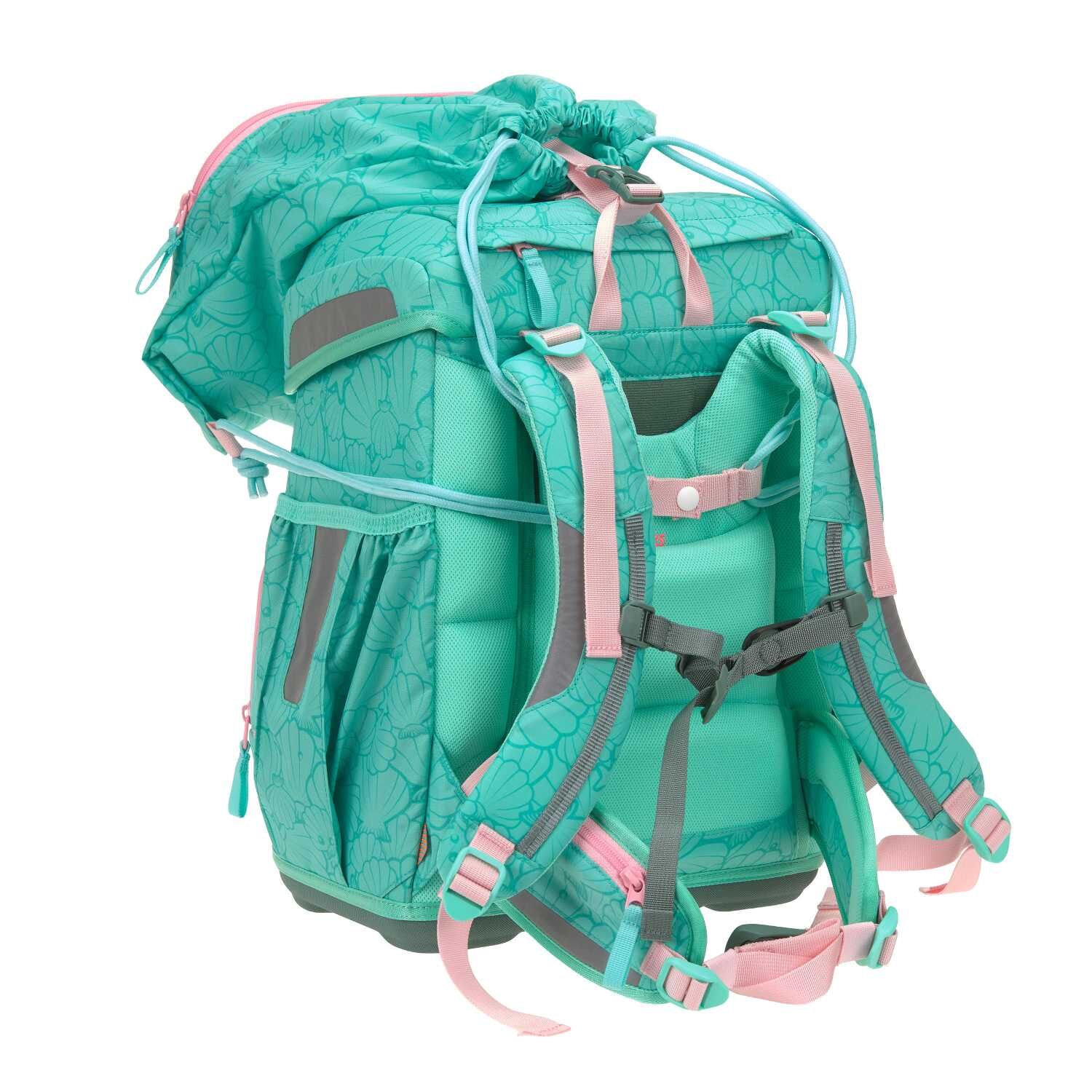 Lässig Schulranzen-Set Light, Unique Seashell turqouise