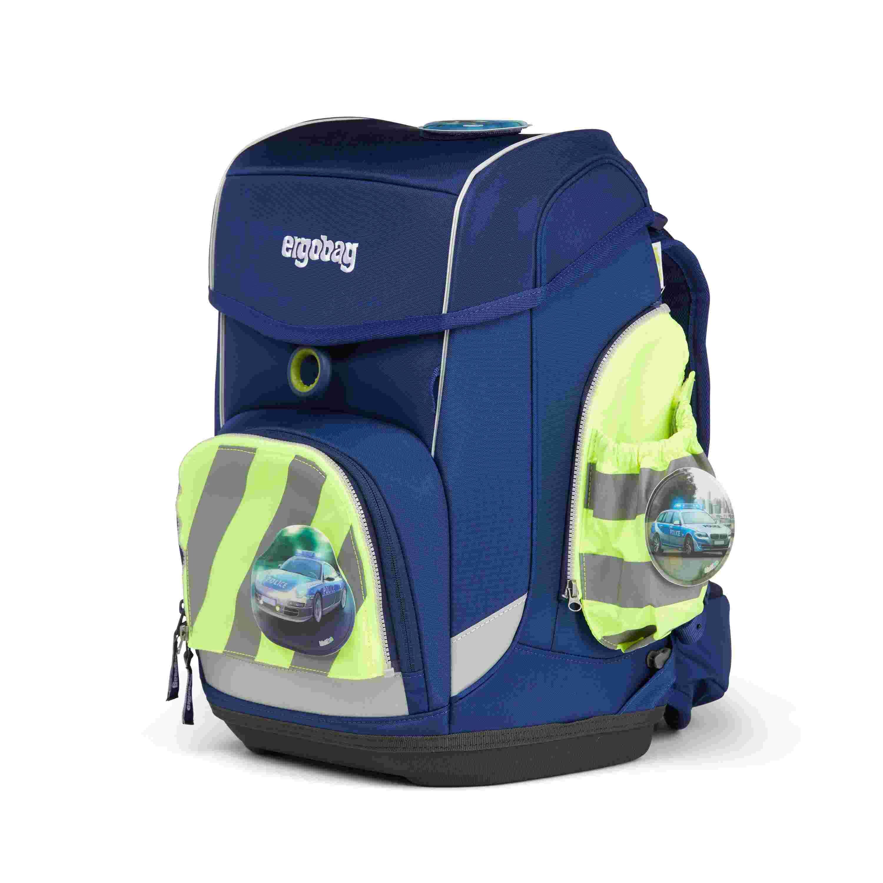 ergobag Fluo Seitentaschen Zip-Set mit Reflektorstreifen Gelb