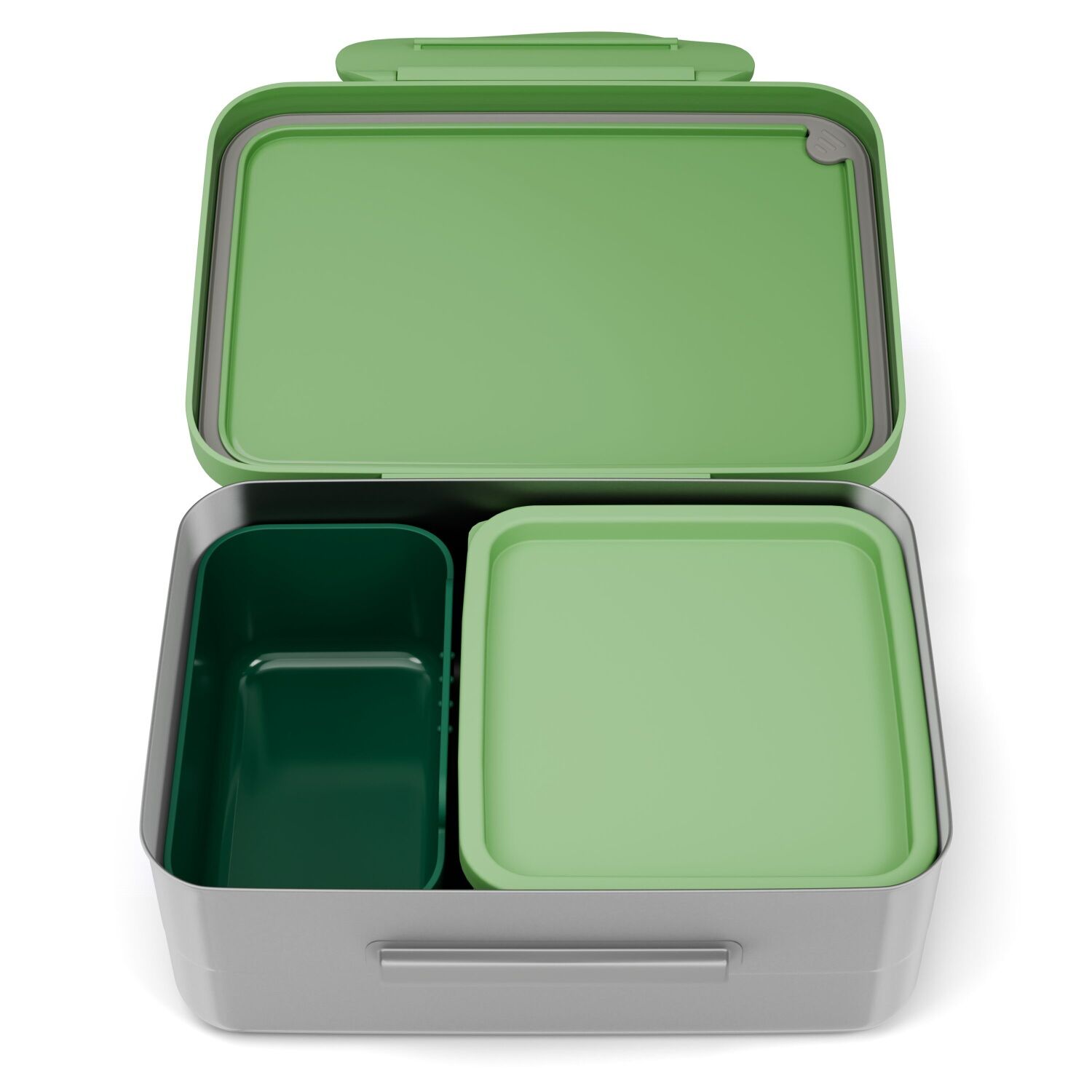 ergobag Edelstahl Brotdose Dschungel